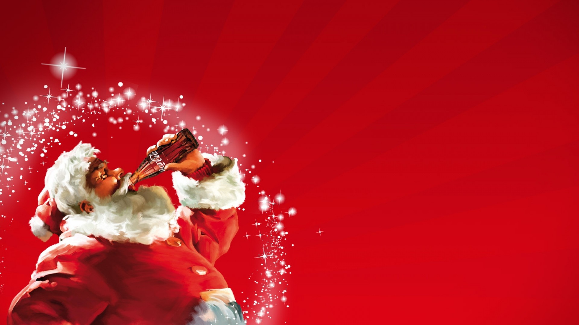 Babbo Natale, Coca-Cola, Rosso, 16:9 Full HD, sfondo widescreen
