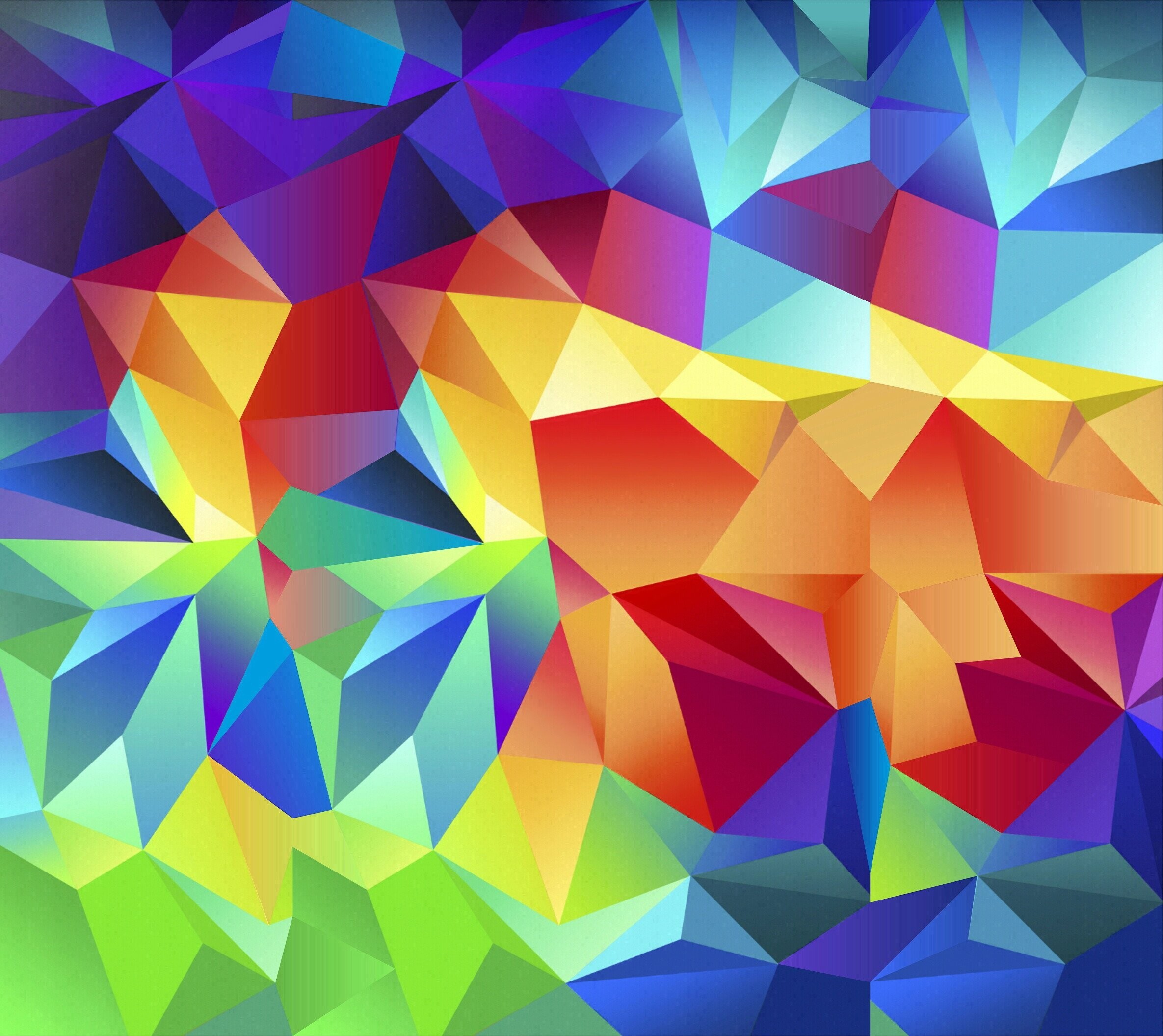 Samsung Galaxy S5, Low poly, Colori vivaci, Geometrico, Full HD, wallpaper per tablet