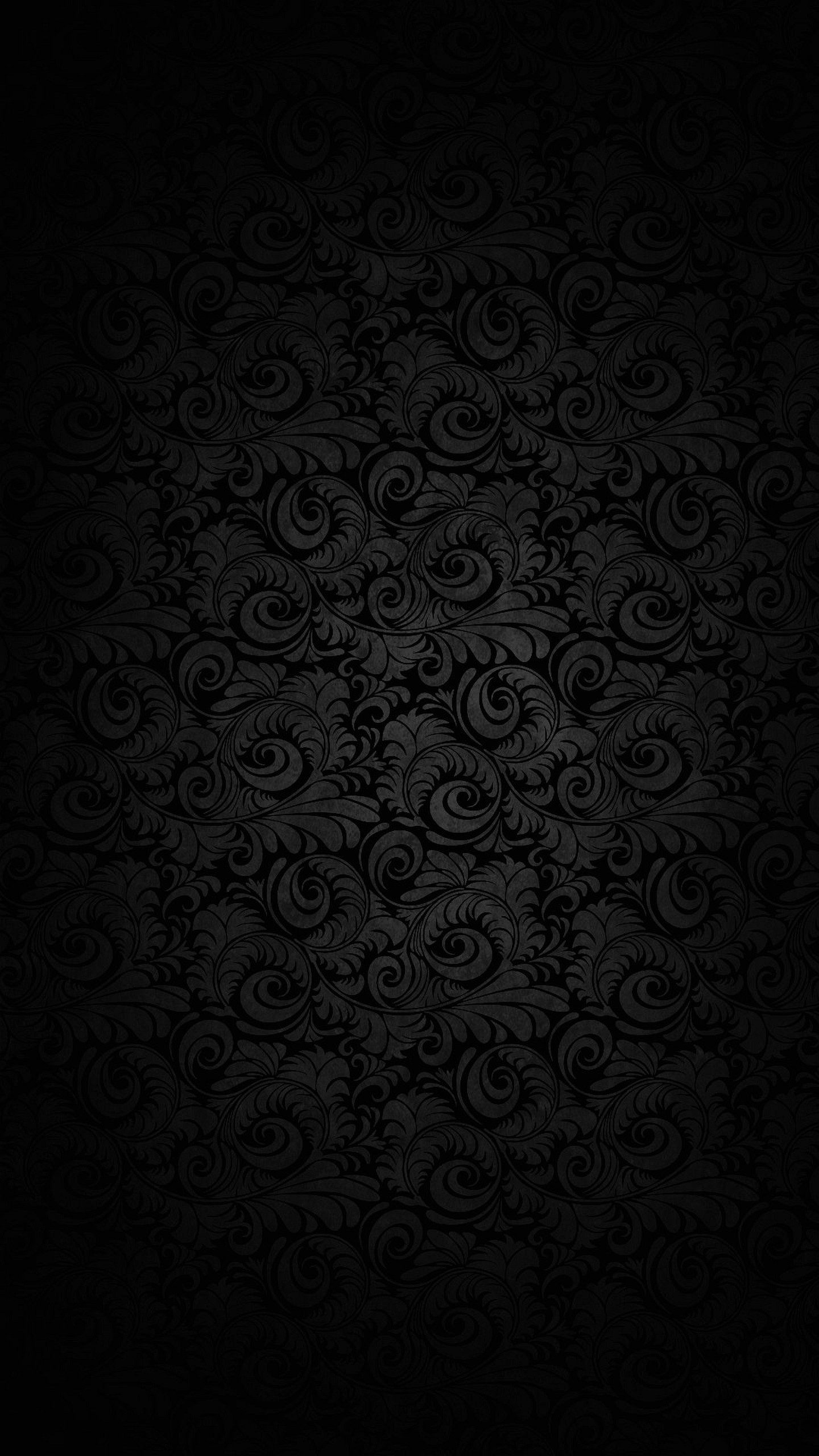 Damasco, Nero, Texture, Ornamenti, wallpaper LG G3