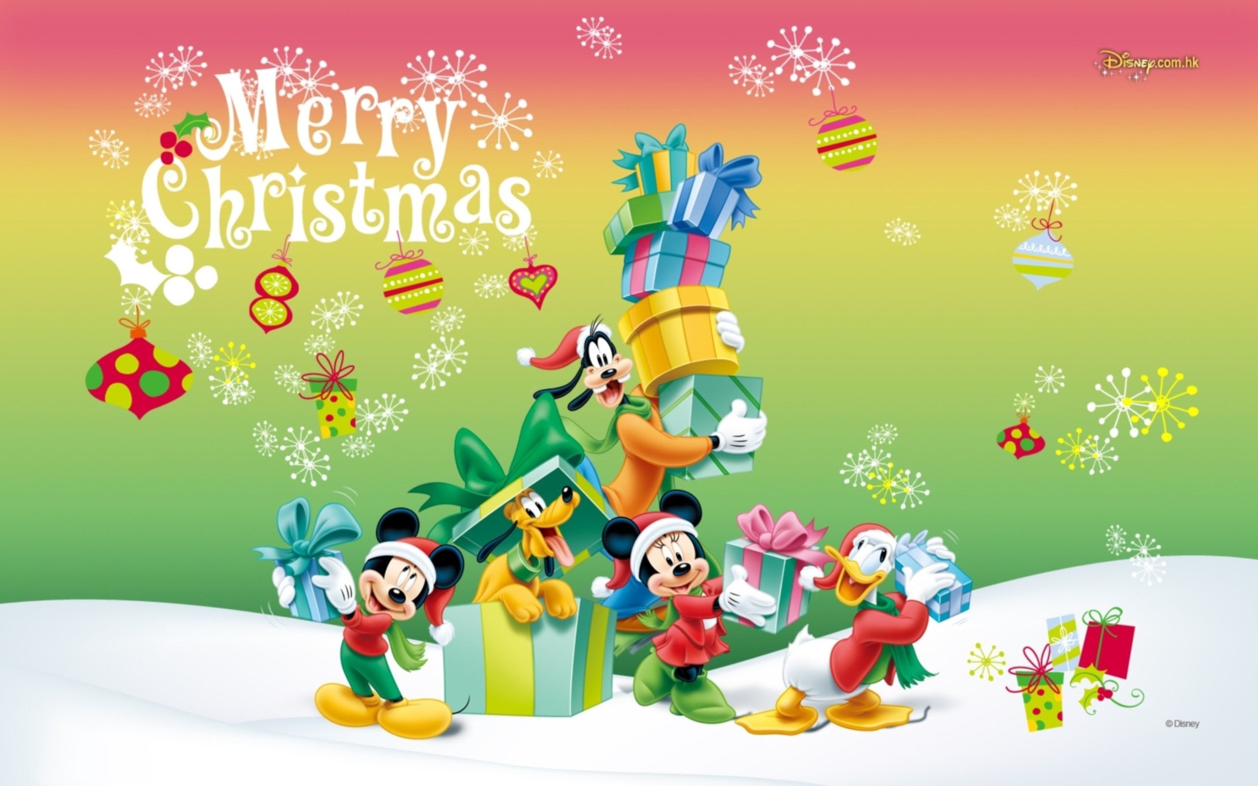Topolino, Minnie, Pippo, Paperino, Pluto, Disney, 2560x1600, immagine di sfondo