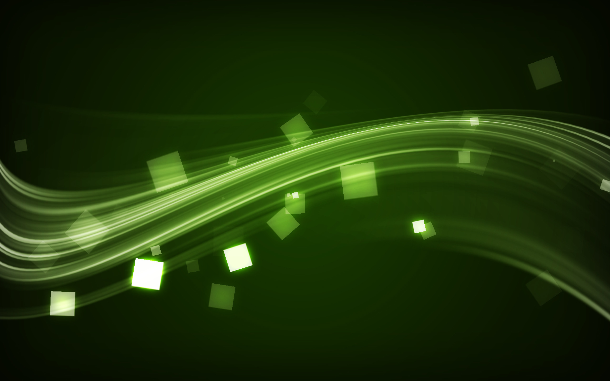 Onde di luce, Quadrati, Verde scuro, 2K, sfondo per PC e portatile