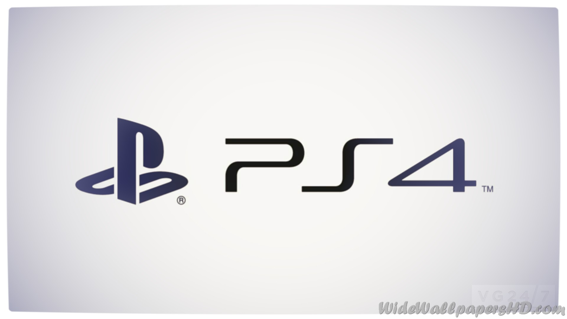 PlayStation 4, PS4, Logo, Sfondo bianco, Full HD, wallpaper per computer