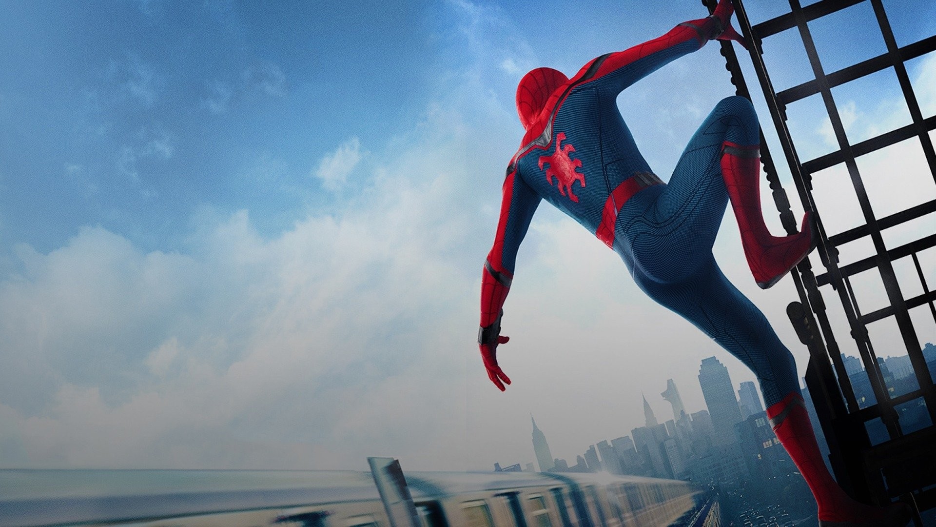 Spider-Man, Spider-Man: Homecoming, Grattacielo, Cielo, Full HD, sfondo per PC