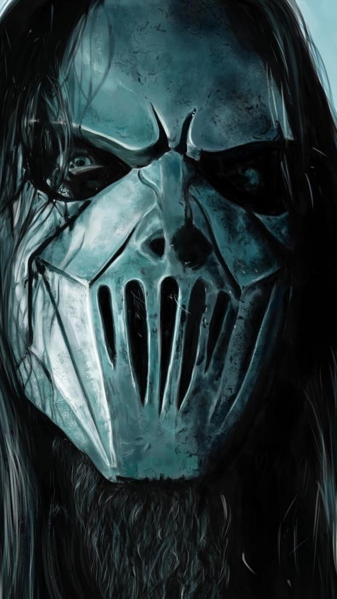 Mick Thomson, Slipknot, Maschera metallica, Primo piano, 1080x1920, schermata di blocco iPhone