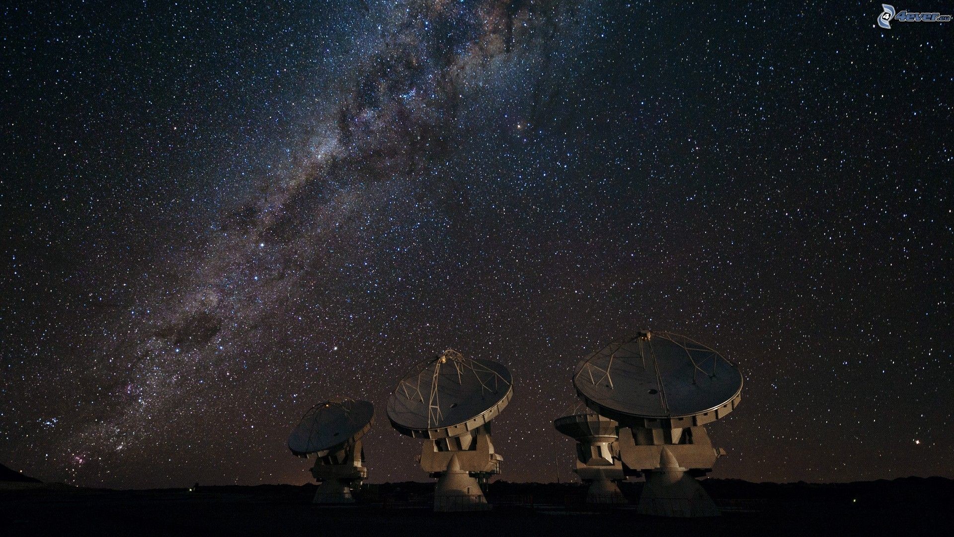 Via Lattea, ALMA, Radiotelescopi, 1920x1080, immagine di sfondo
