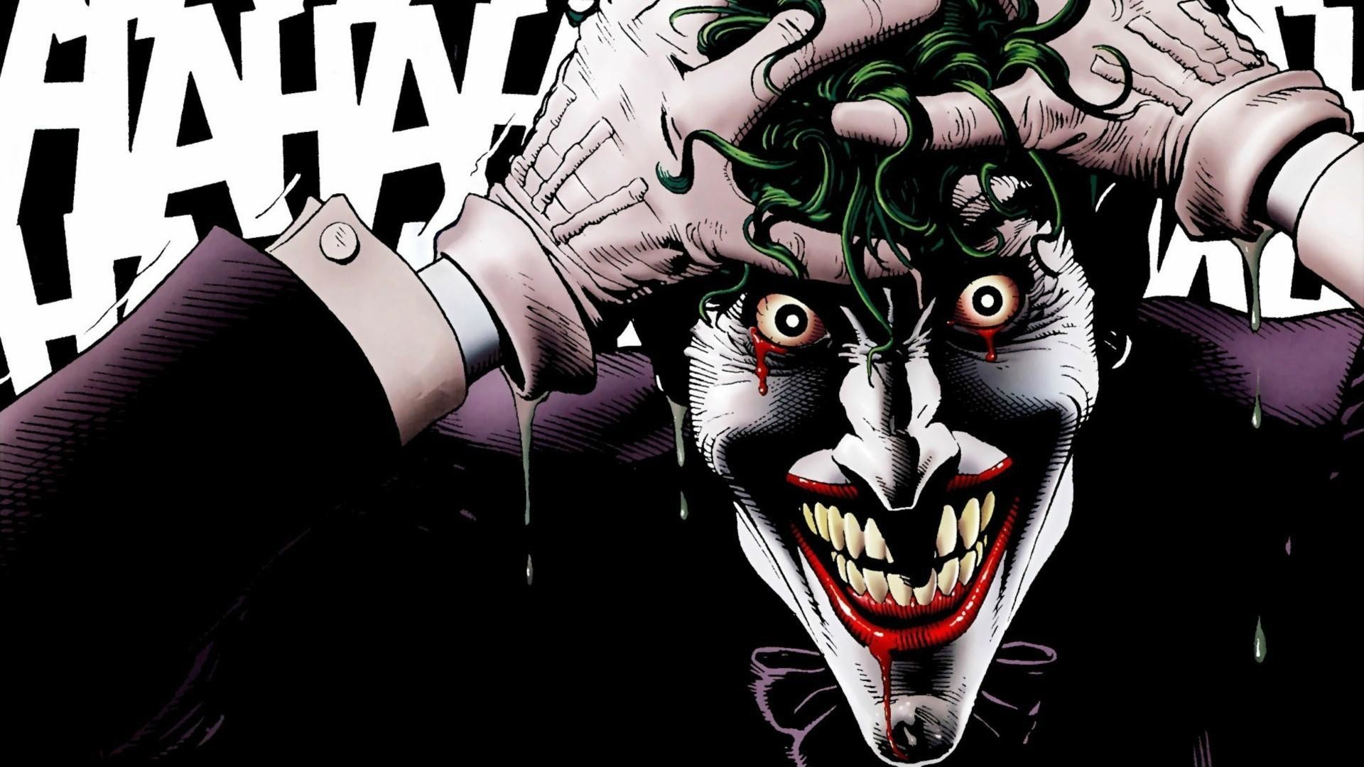 Joker, Batman: The Killing Joke, DC Comics, Fumetto, Risata, Full HD, sfondo per PC e portatile