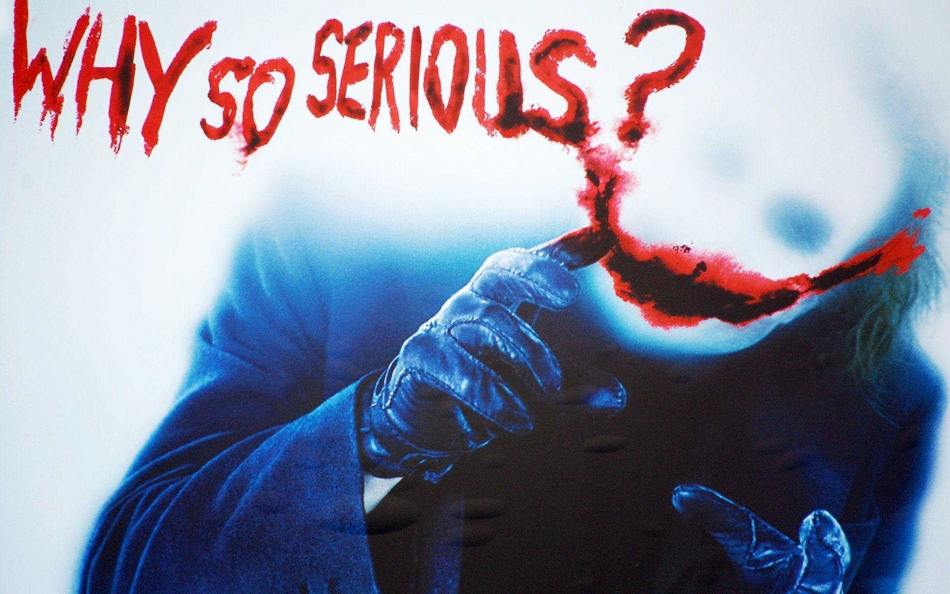 Why So Serious?, Joker, Il cavaliere oscuro, Guanti viola, Sfondo bianco, wallpaper 1920x1200