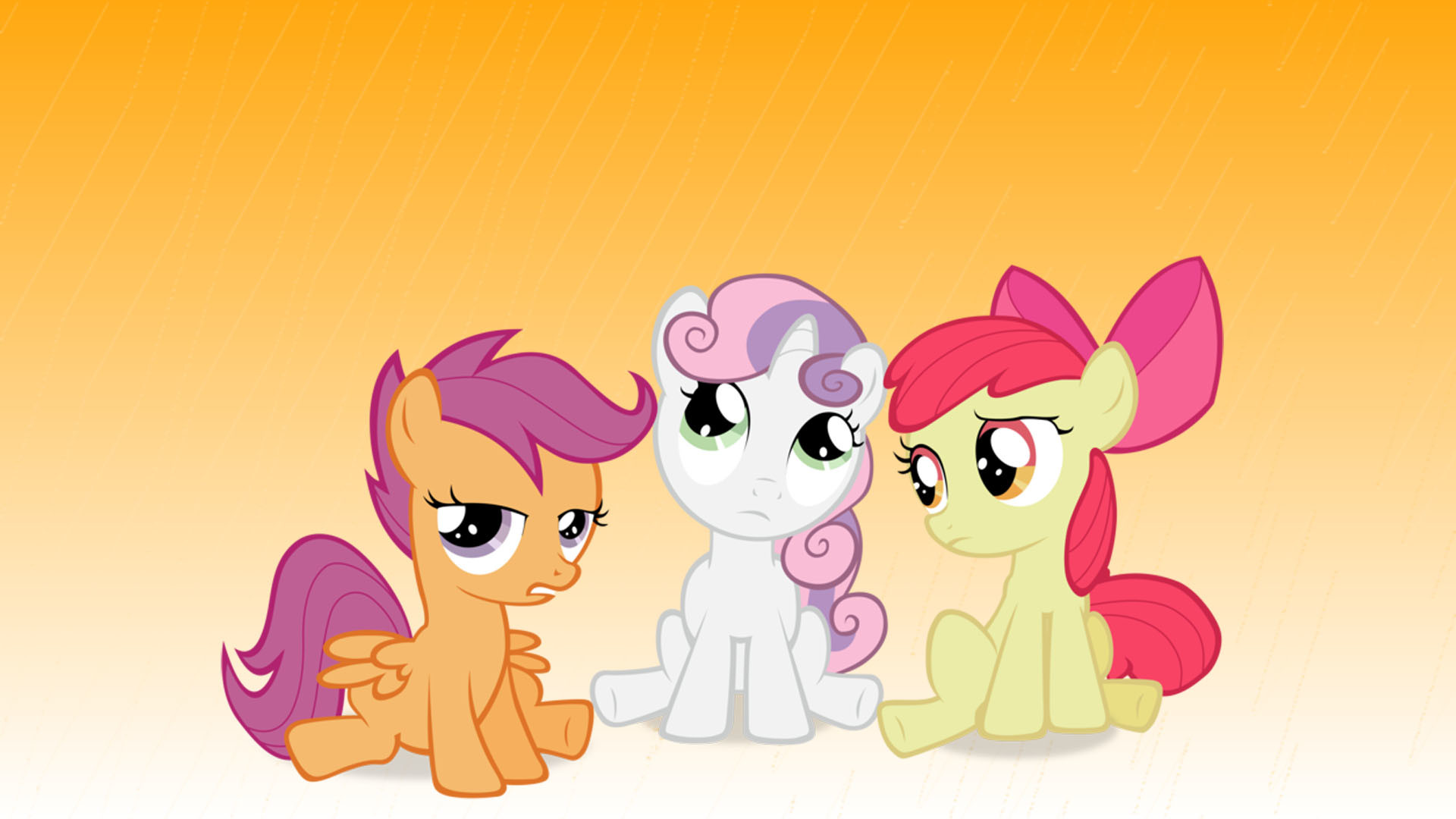 My Little Pony, Cutie Mark Crusaders, Apple Bloom, Sweetie Belle, Scootaloo, sfondo per PC
