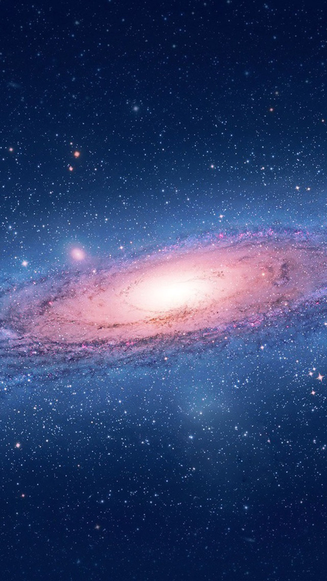 Galassia di Andromeda, Spazio, OS X Lion, Stelle, sfondo schermata di blocco iPhone 6