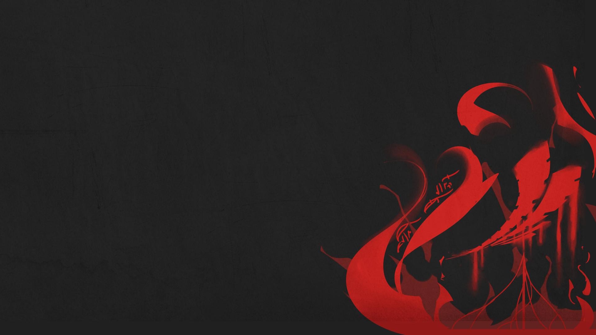 Warframe, Simbolo, Rosso, Sfondo scuro, Full HD, wallpaper per portatile