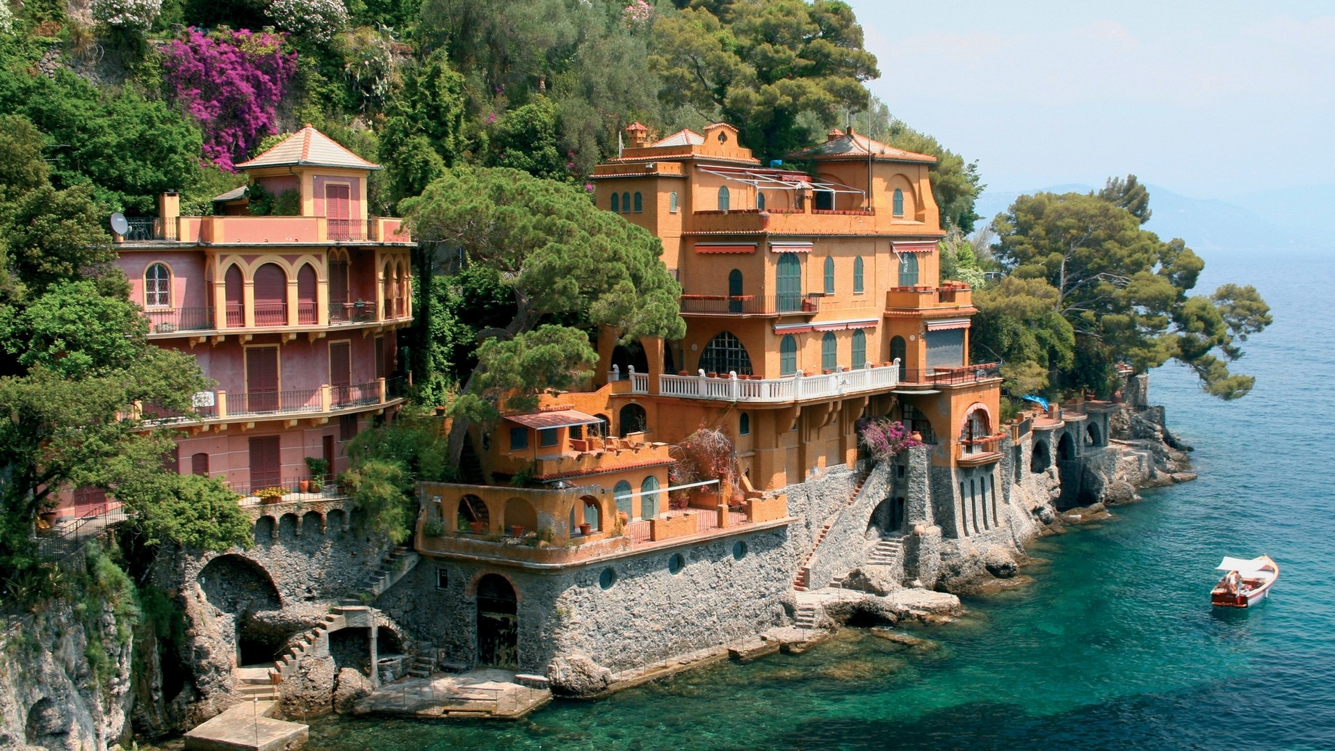 Portofino, Liguria, Ville, Mare, 1920x1080, immagine di sfondo