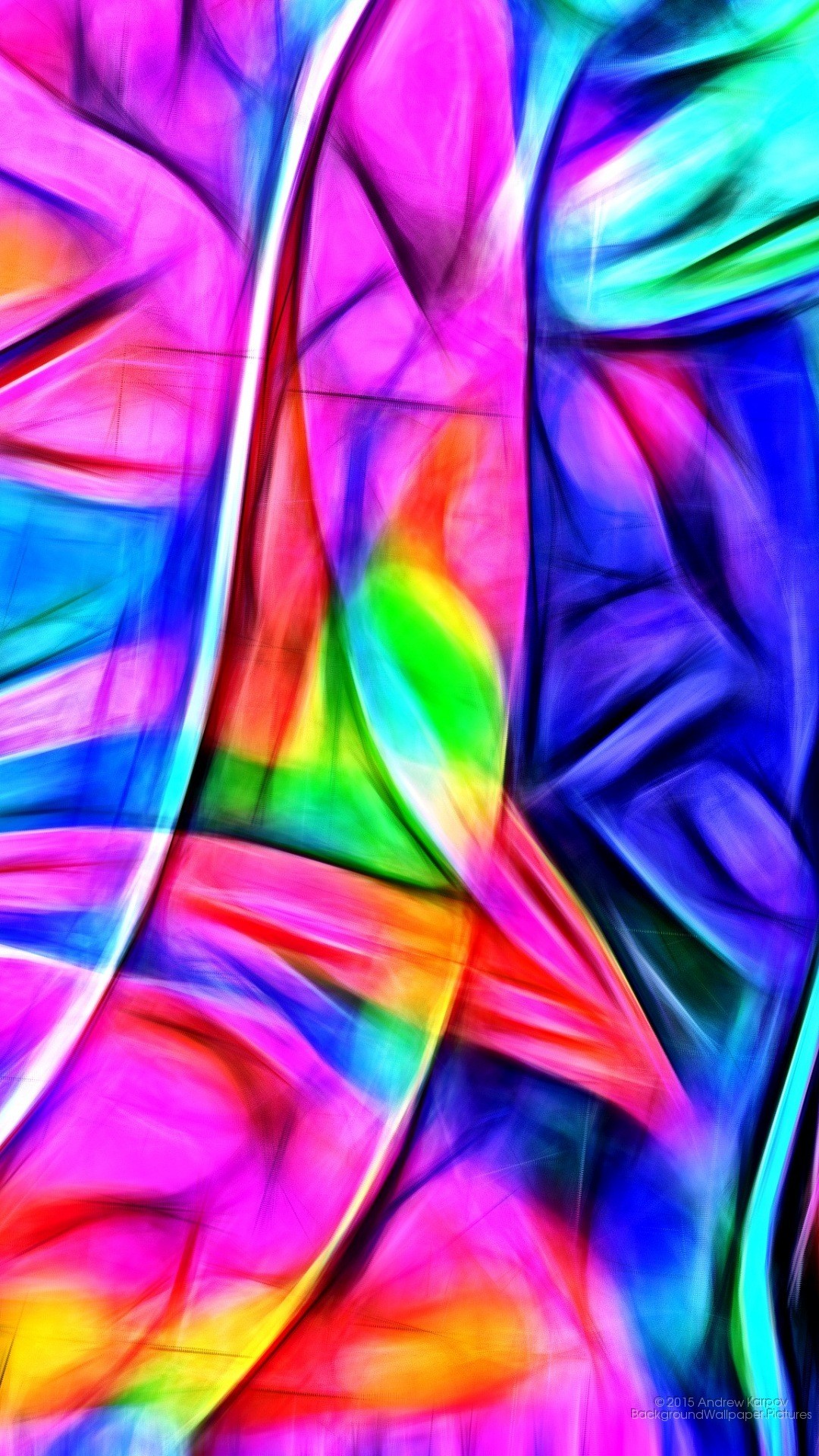 Arte astratta, Multicolore, Rosa, Neon, schermata di blocco Asus Zenfone
