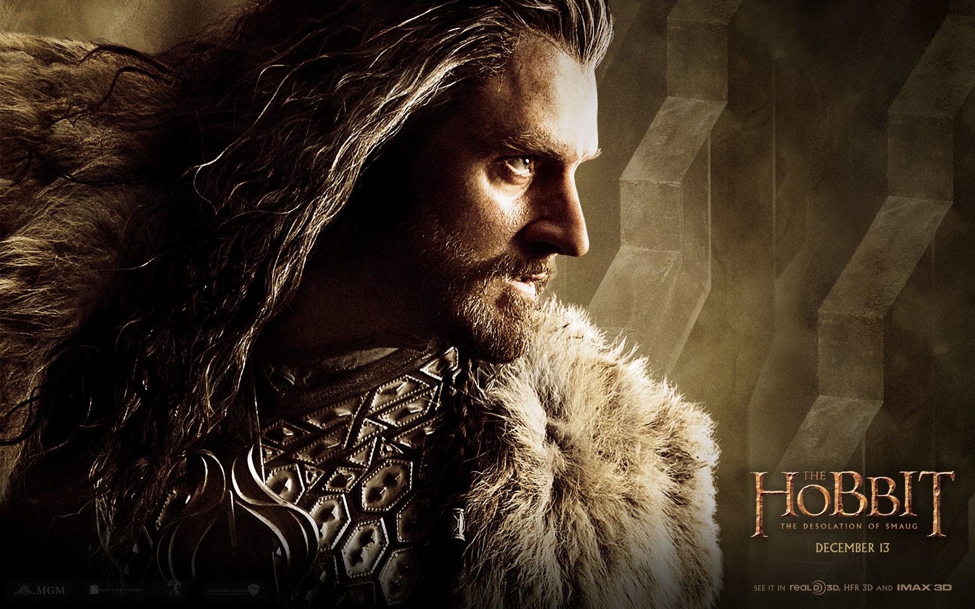 Thorin Scudodiquercia, Richard Armitage, Lo Hobbit: La desolazione di Smaug, Ritratto, sfondo per PC