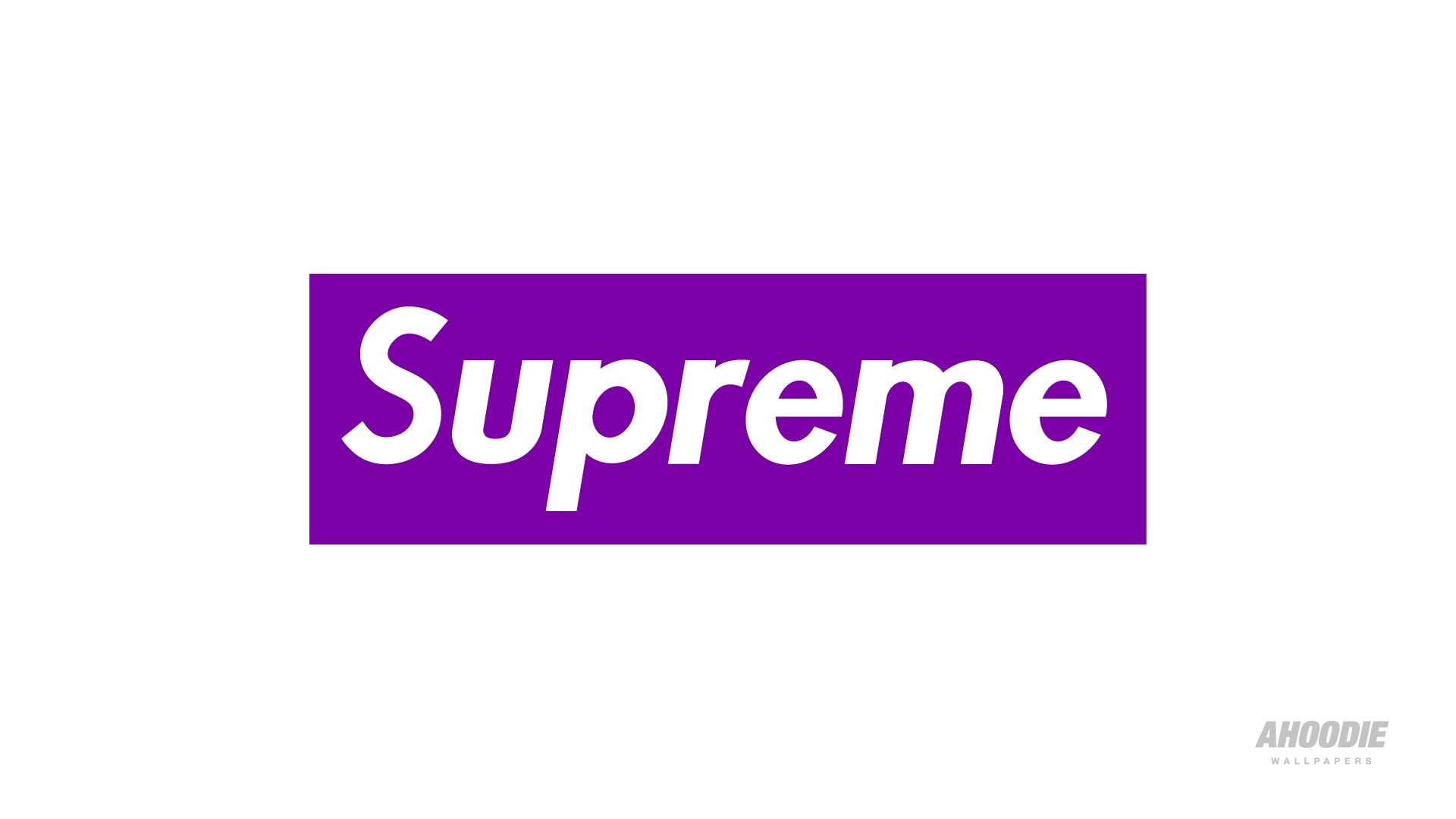 Logo Supreme, Viola, Sfondo bianco, Full HD, wallpaper per computer
