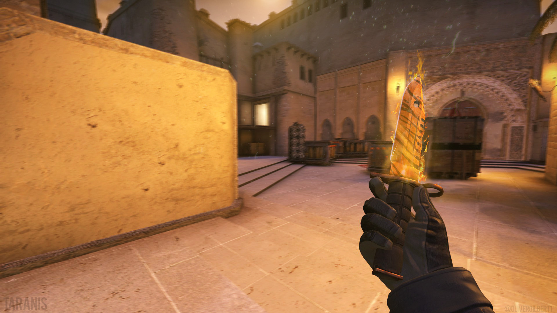 CS:GO, Coltello, Dust II, Prima persona, 1920x1080, sfondo per PC