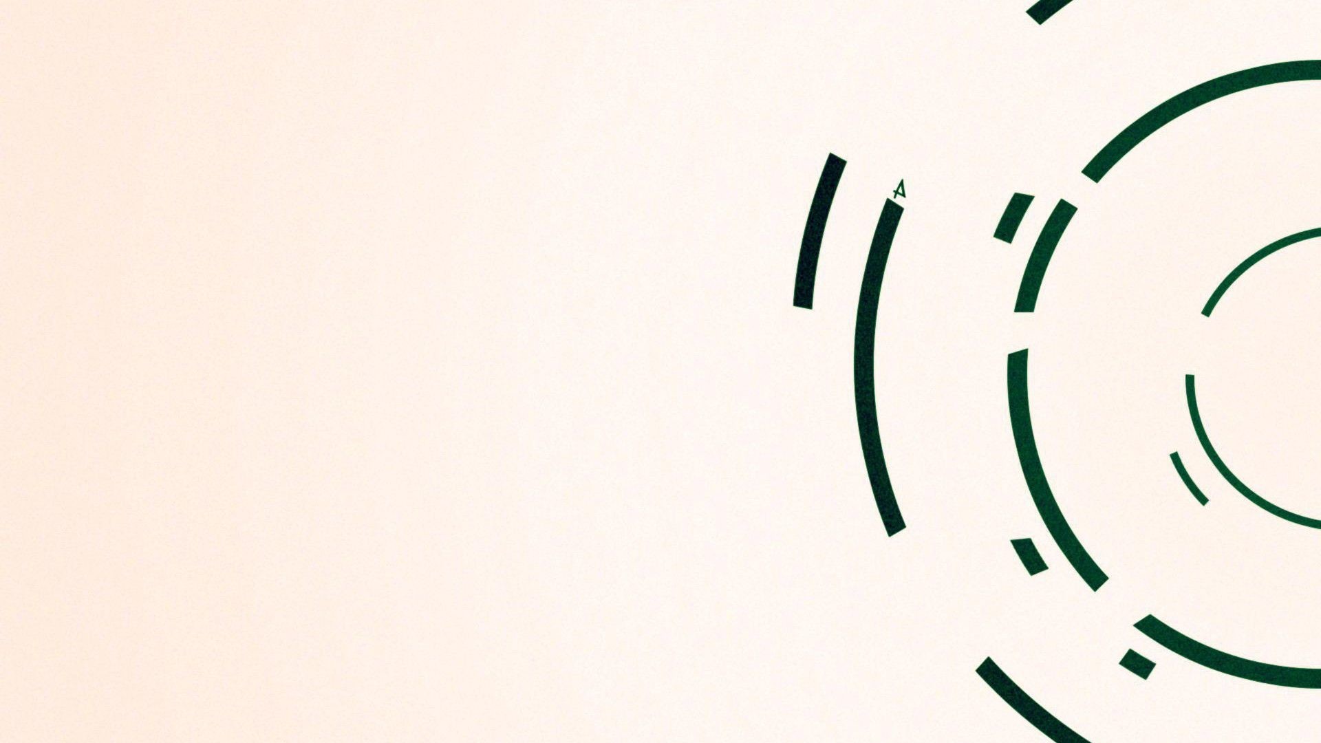 Cerchi, Linee, Verde, Minimalista, 16:9 Full HD, sfondo widescreen