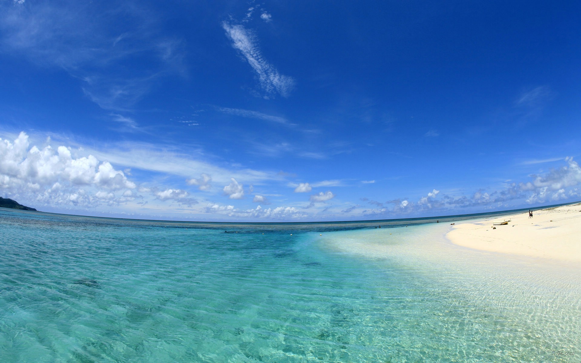 Lingua di sabbia, Mare turchese, Nuvole, 1920x1200, sfondo MacBook Pro