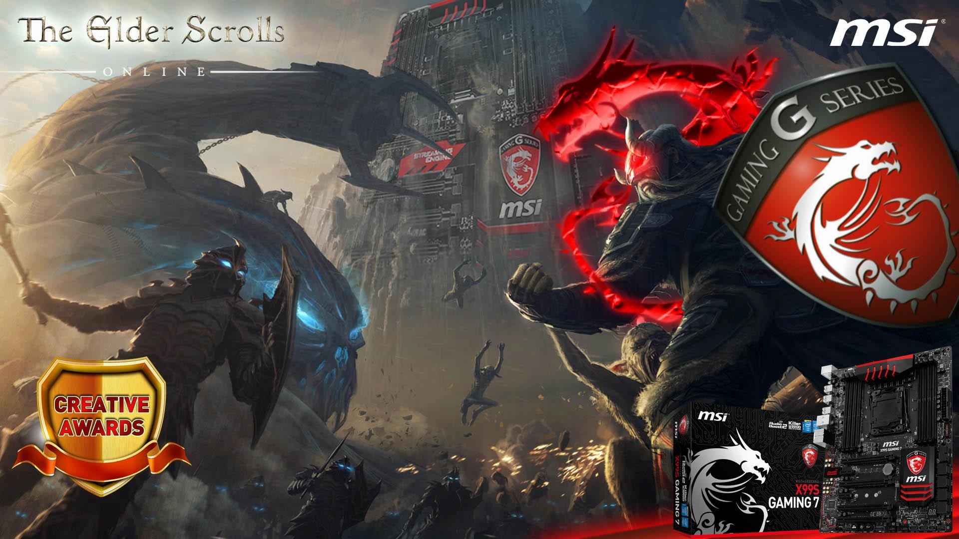 MSI Gaming G Series, The Elder Scrolls Online, Drago, Scheda madre, sfondo Full HD per PC