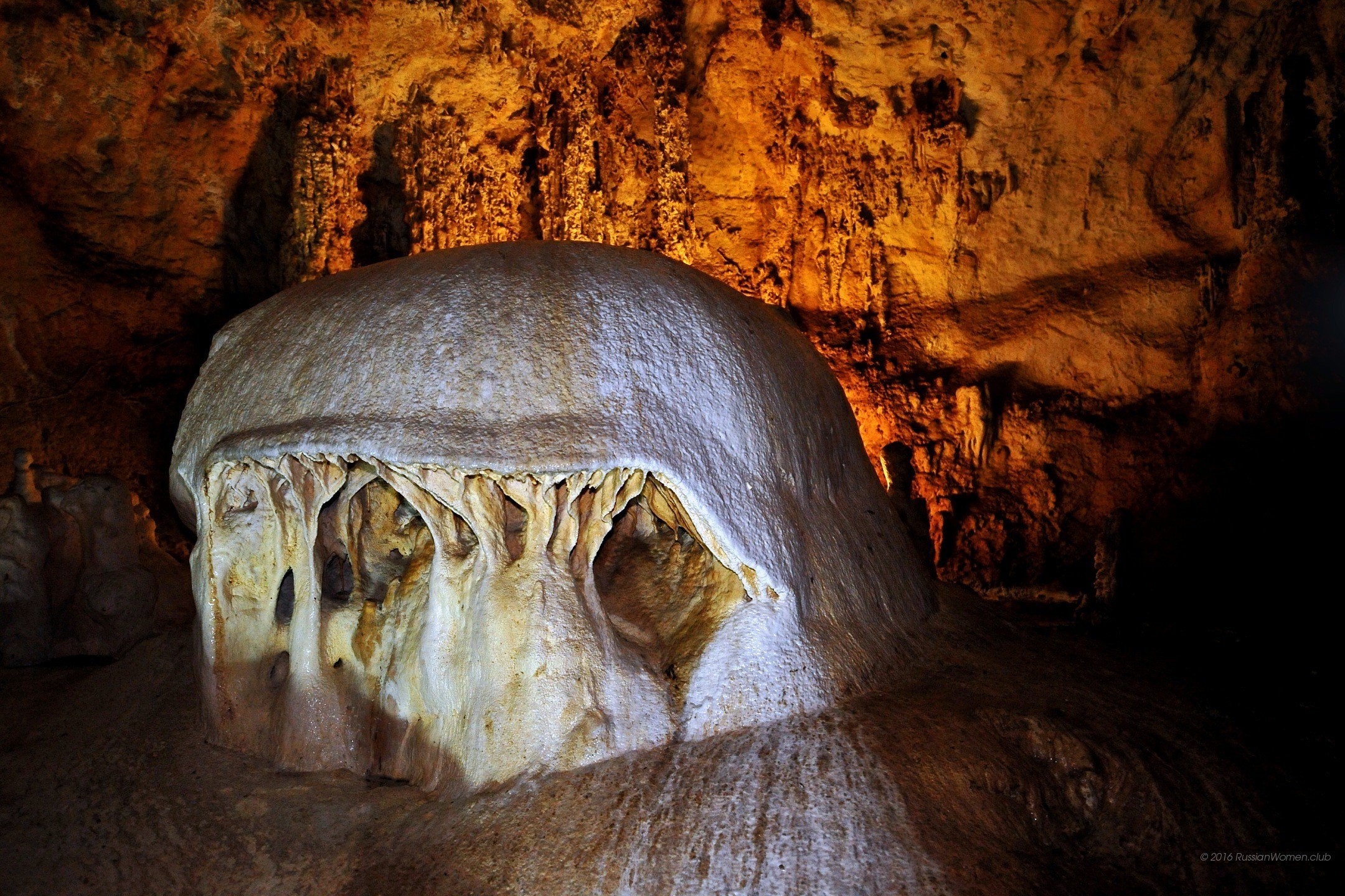 Grotta, Stalattiti, Formazione rocciosa, Full HD, sfondo Windows 11