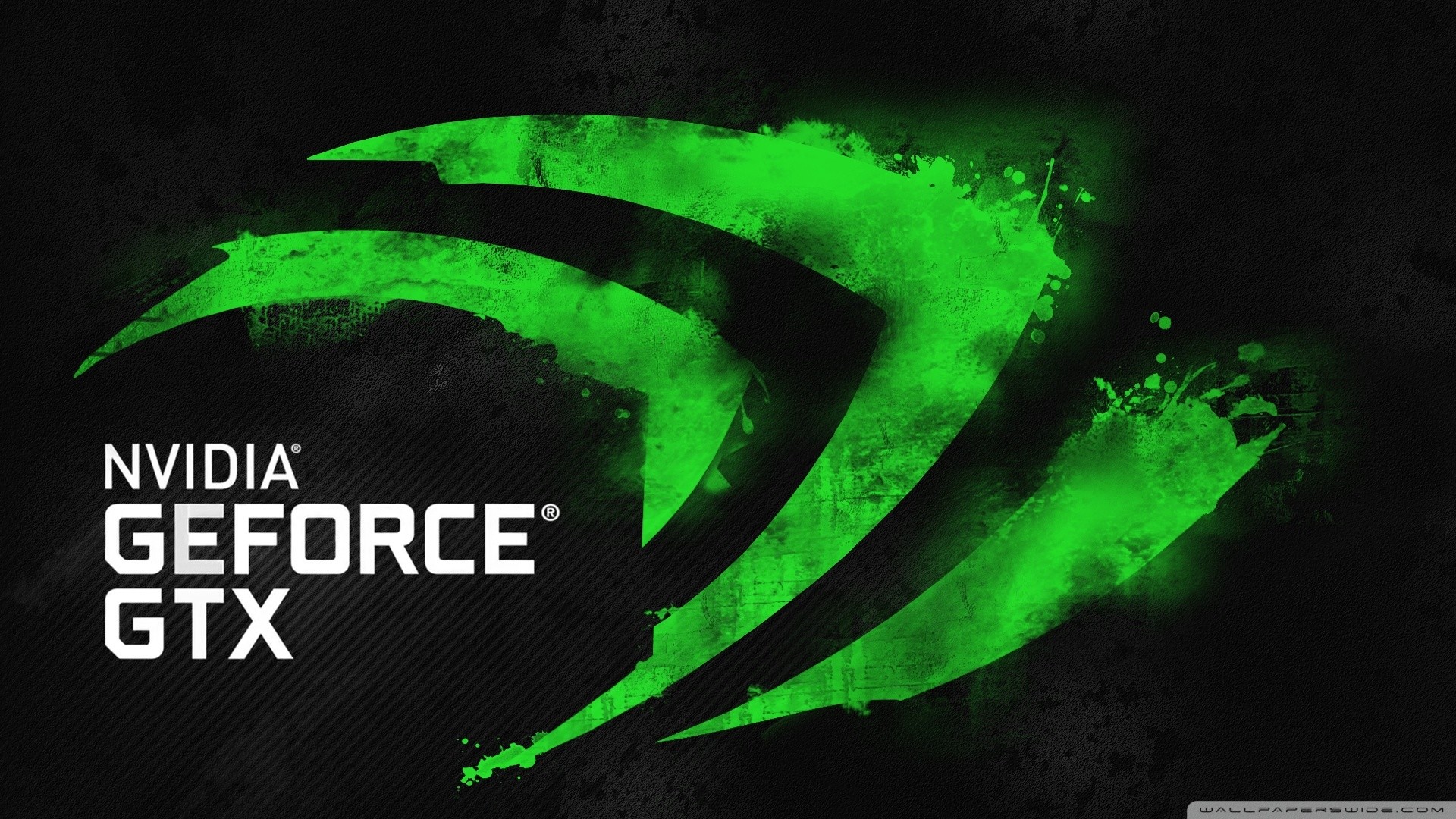 Nvidia GeForce GTX, Nvidia, Logo, Verde, 1920x1080, sfondo per PC