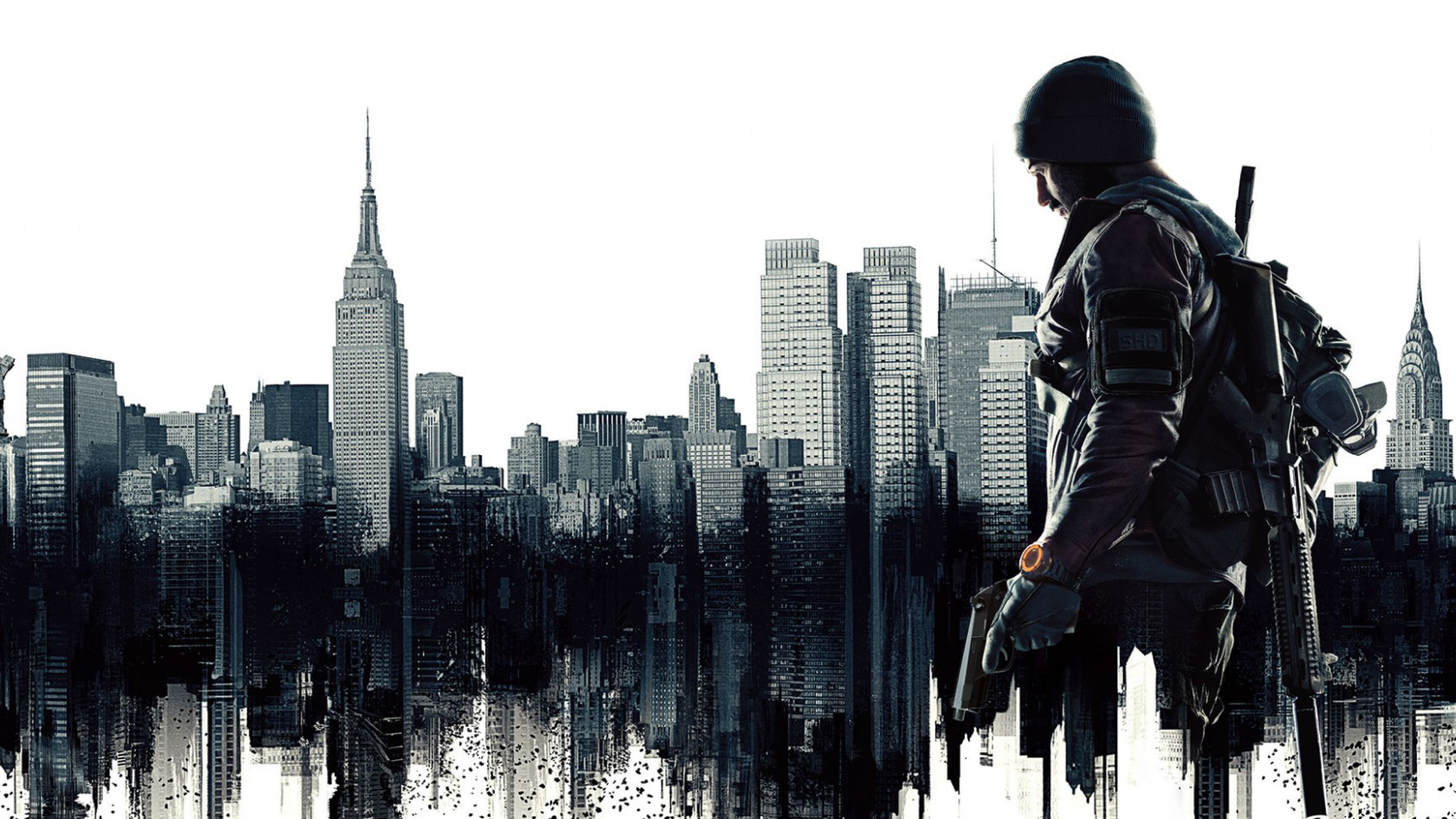 Tom Clancy's The Division, Agente, Skyline di New York, Empire State Building, sfondo 4K