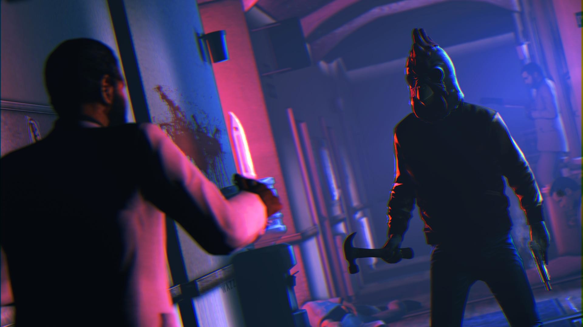 Hotline Miami 2, Videogioco, Luci al neon, Maschera, Full HD, sfondo per PC