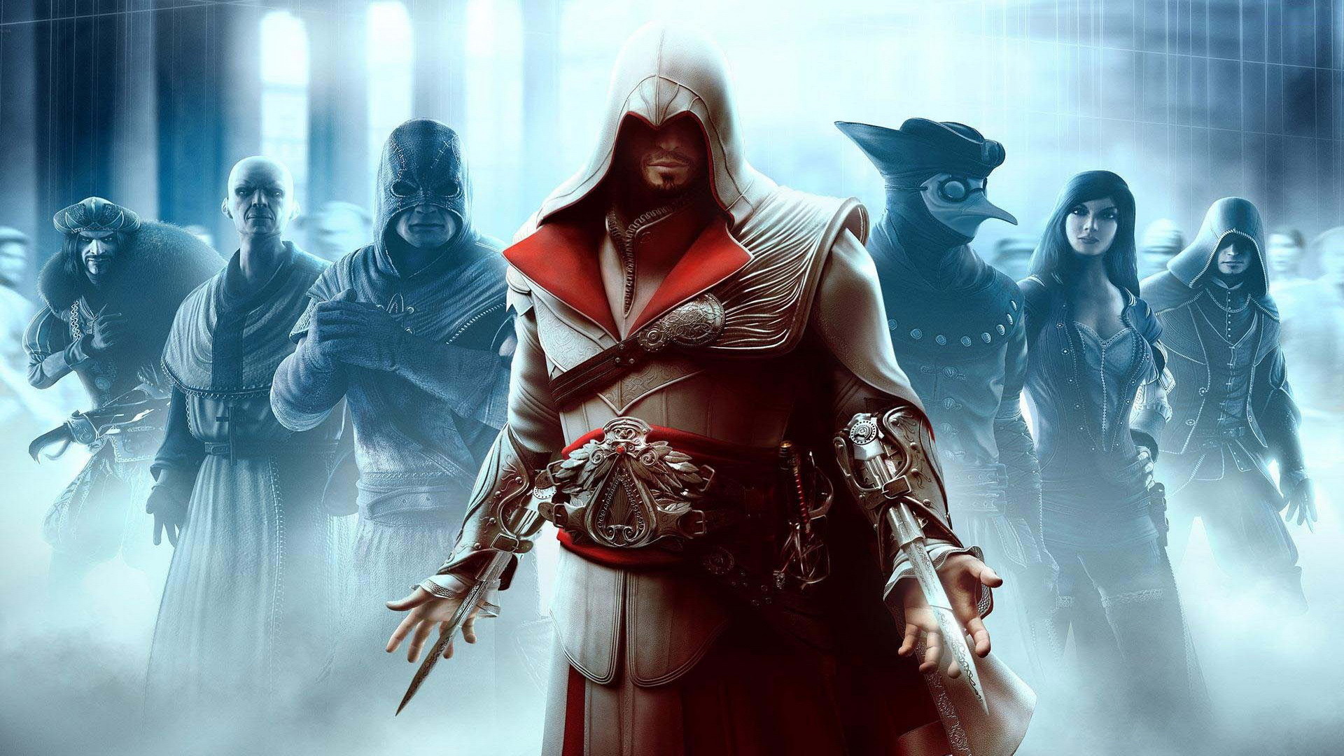 Assassin's Creed: Brotherhood, Ezio Auditore, Assassini, Lama celata, sfondo per PC