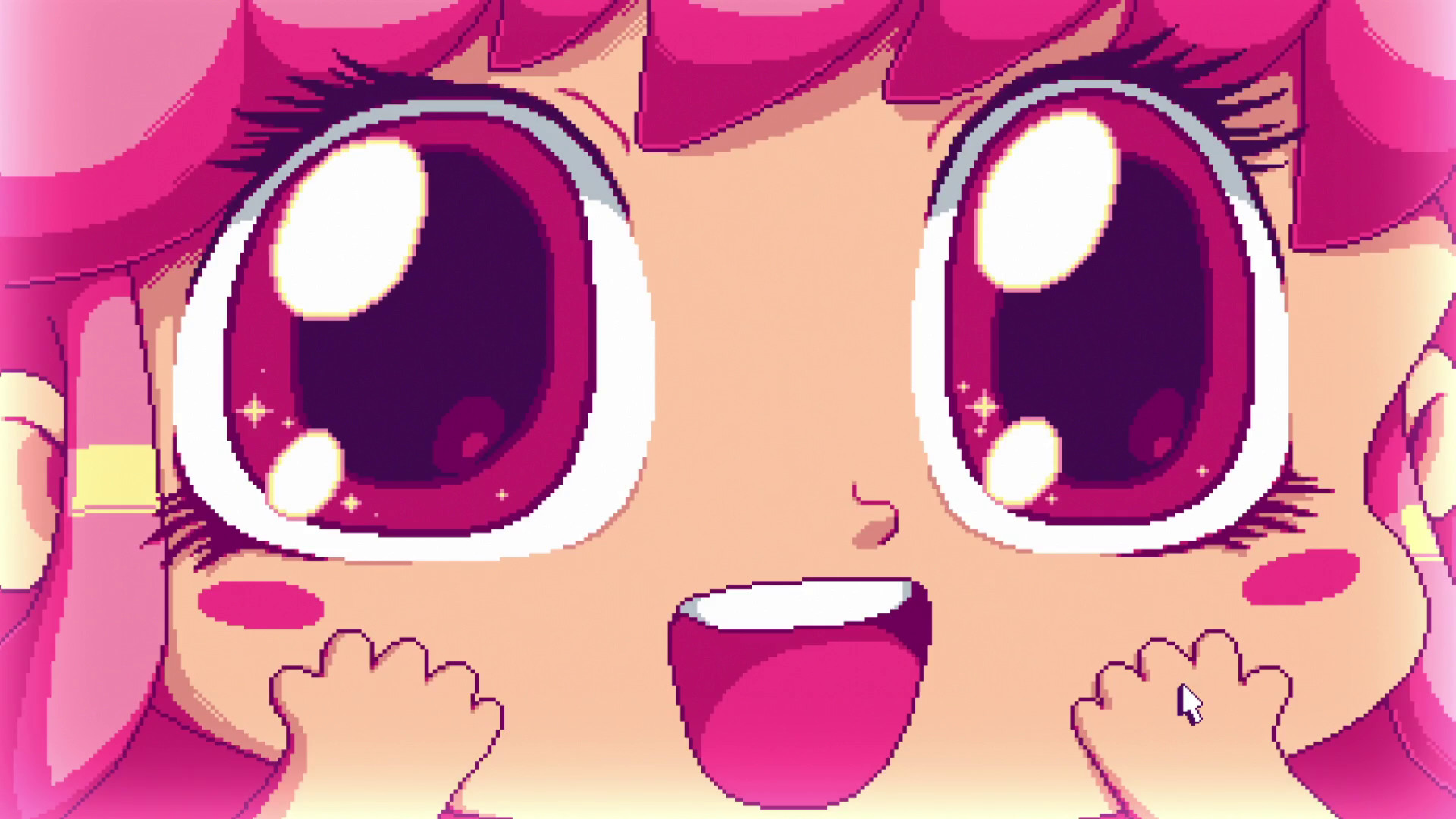 Giffany, Gravity Falls, Occhi grandi, Rosa, Primo piano, Full HD, sfondo per portatile