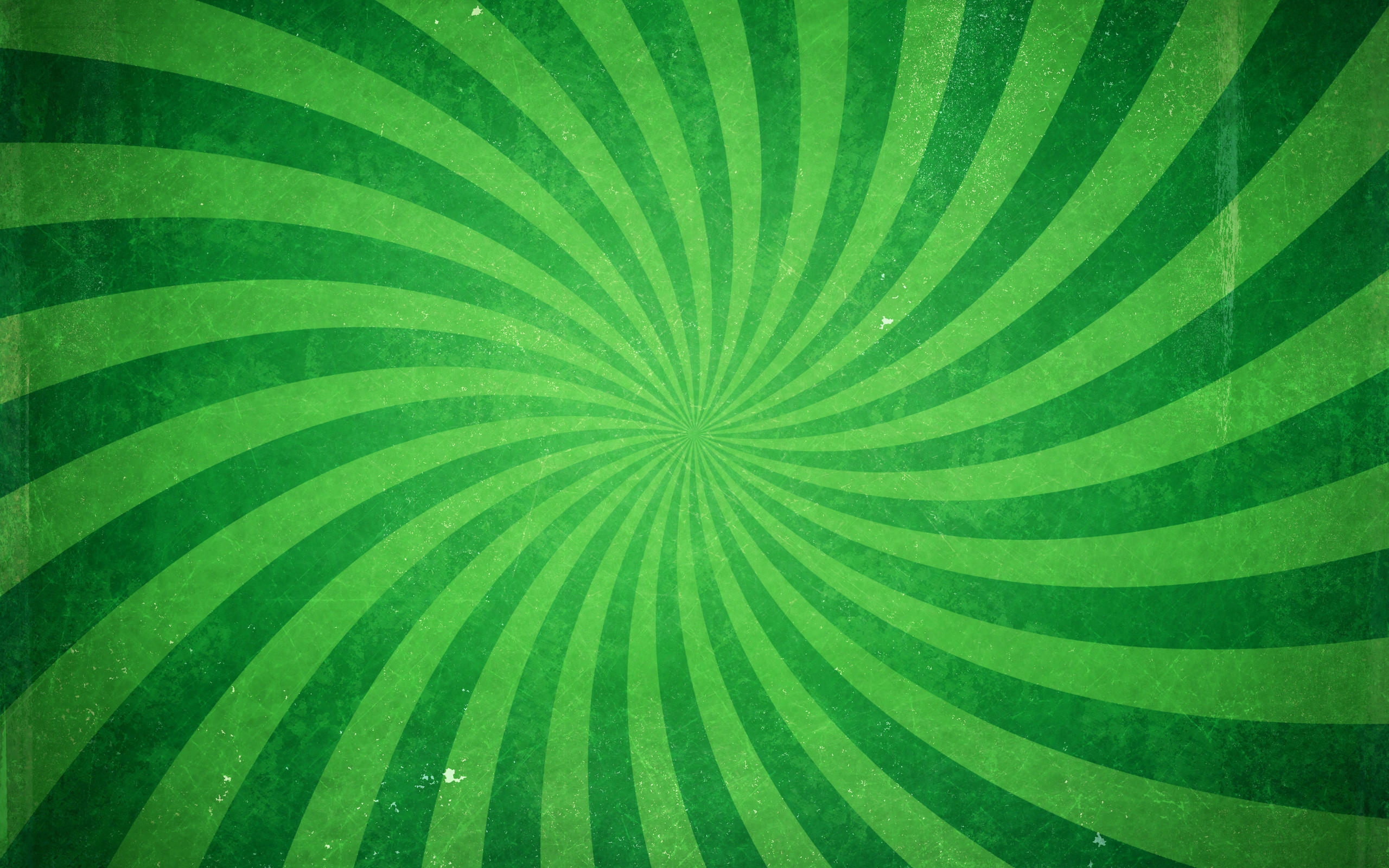 Spirale, Raggi, Verde, Retrò, 2K, wallpaper per computer
