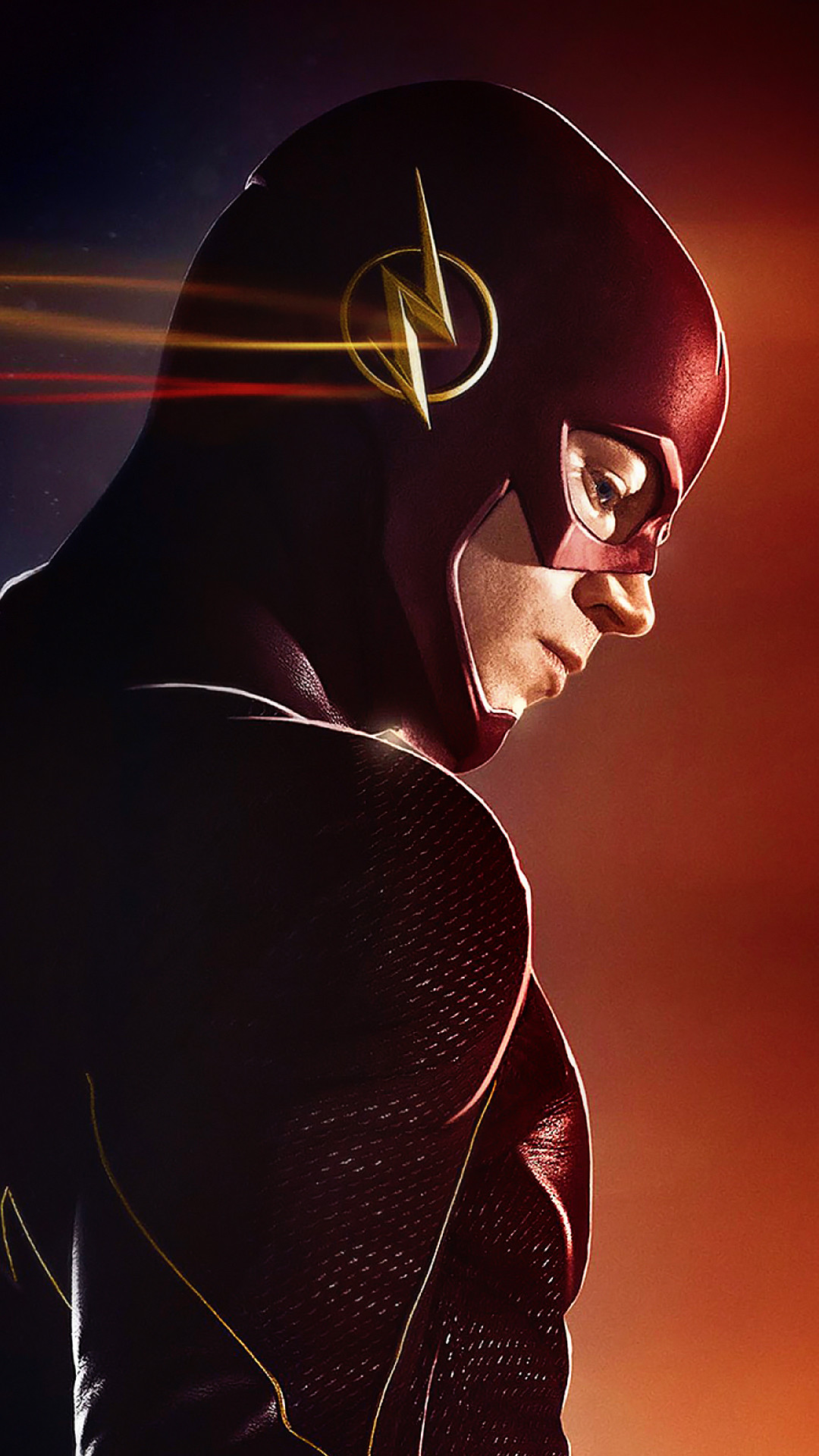 Flash, Grant Gustin, The Flash, Ritratto, Full HD, sfondo verticale per cellulare