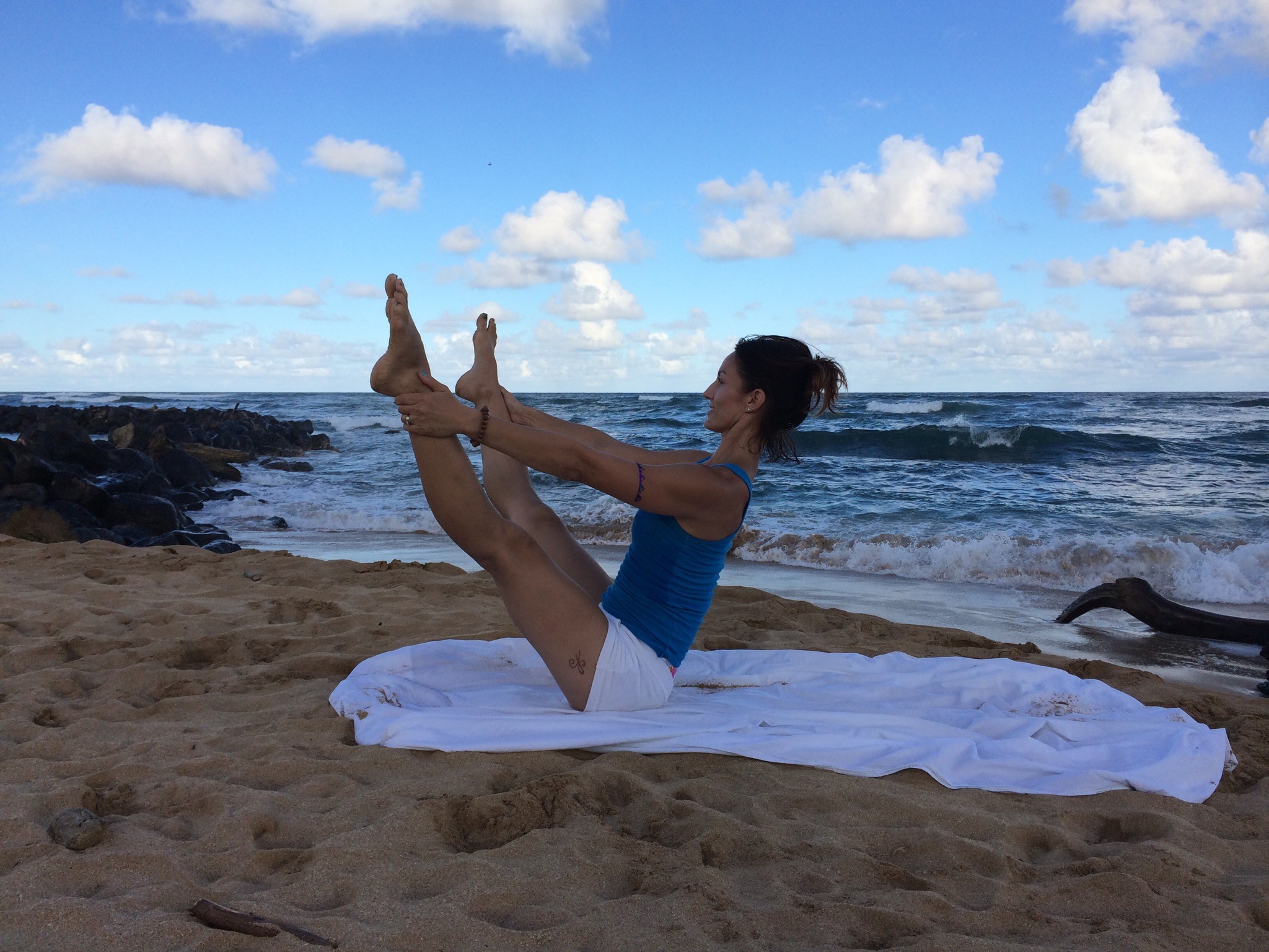 Pilates, Teaser, Spiaggia, Mare, sfondo per iPad e tablet