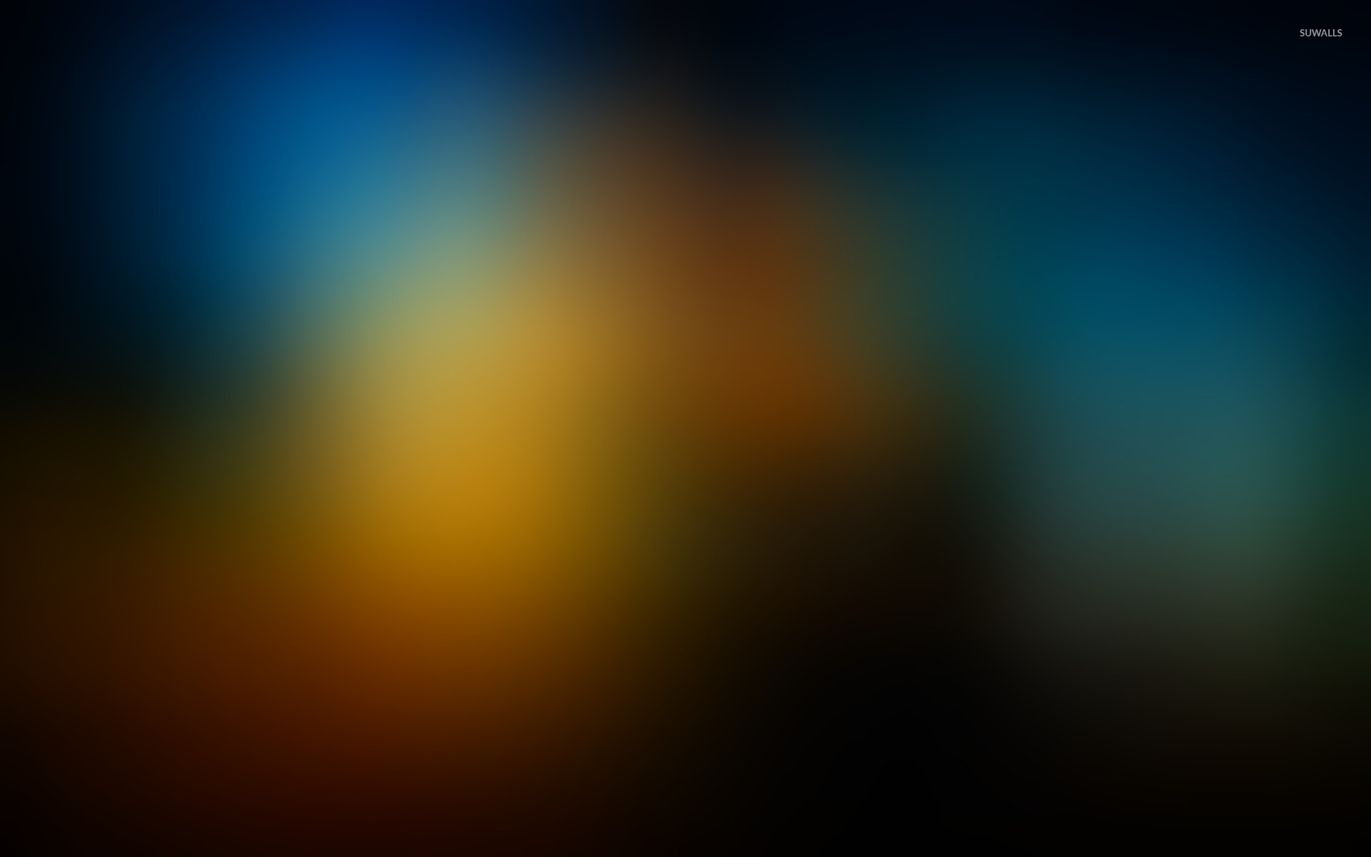 Sfocatura, Blu, Giallo, Scuro, 1920x1200, sfondo MacBook Pro