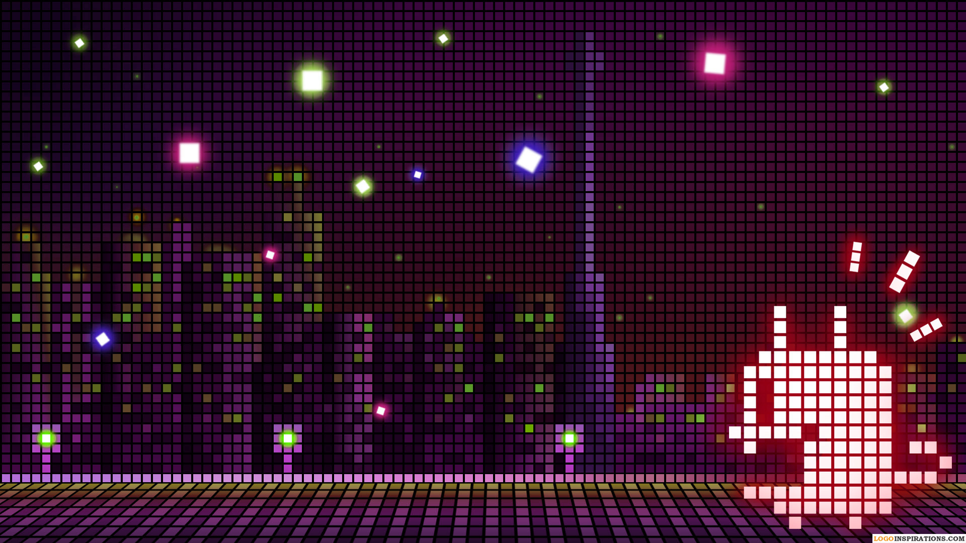 Pixel art, Città, Notte, Luci al neon, Full HD, sfondo desktop