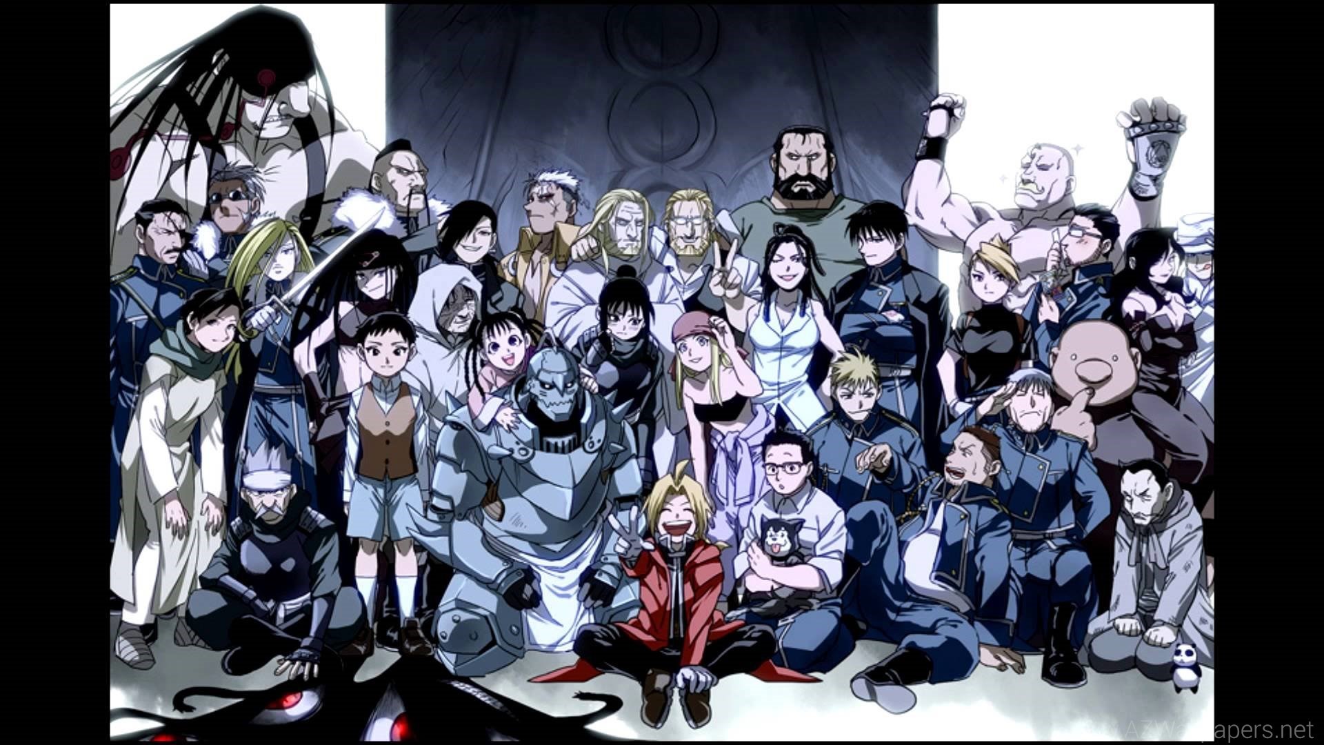 Fullmetal Alchemist: Brotherhood, Personaggi, Foto di gruppo, 1920x1080, immagine di sfondo