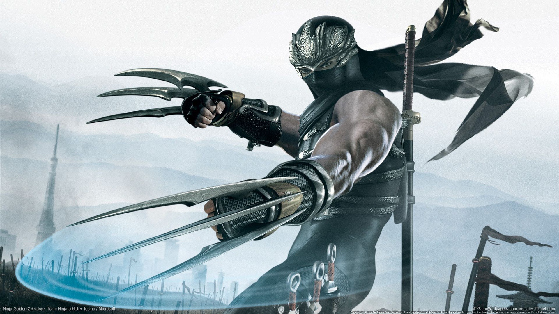 Ryu Hayabusa, Ninja Gaiden Sigma 2, Artigli, Videogioco, 1920x1080, immagine di sfondo