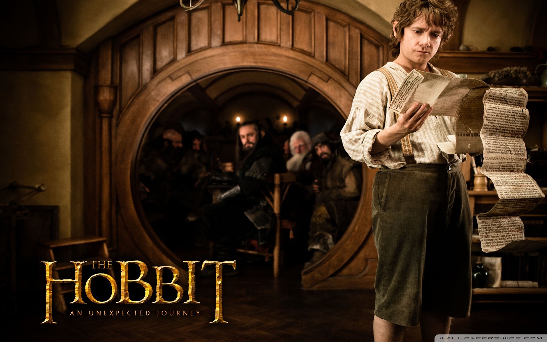 Bilbo Baggins, Martin Freeman, Casa Baggins, Lo Hobbit: Un viaggio inaspettato, Nani, immagine di sfondo