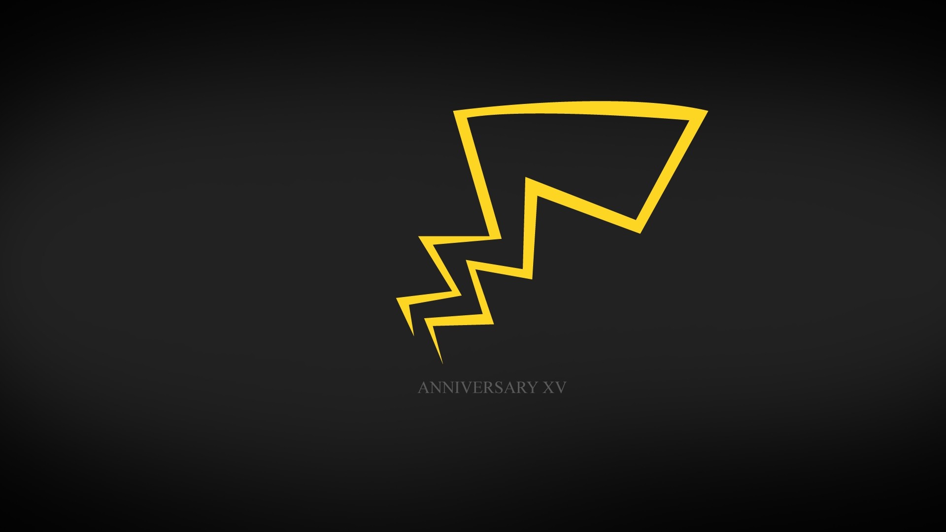 Pikachu, Pokémon, Coda, Anniversario, Minimalismo, 1920x1080, sfondo per PC
