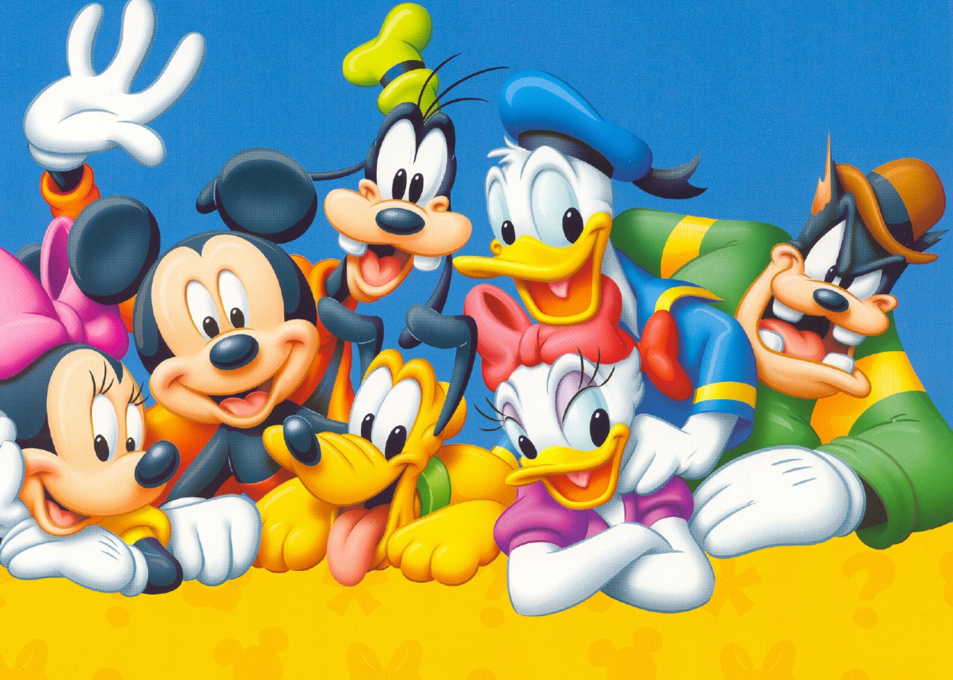 Topolino, Minnie, Paperino, Paperina, Pippo, Pluto, Disney, Full HD, sfondo per PC e portatile