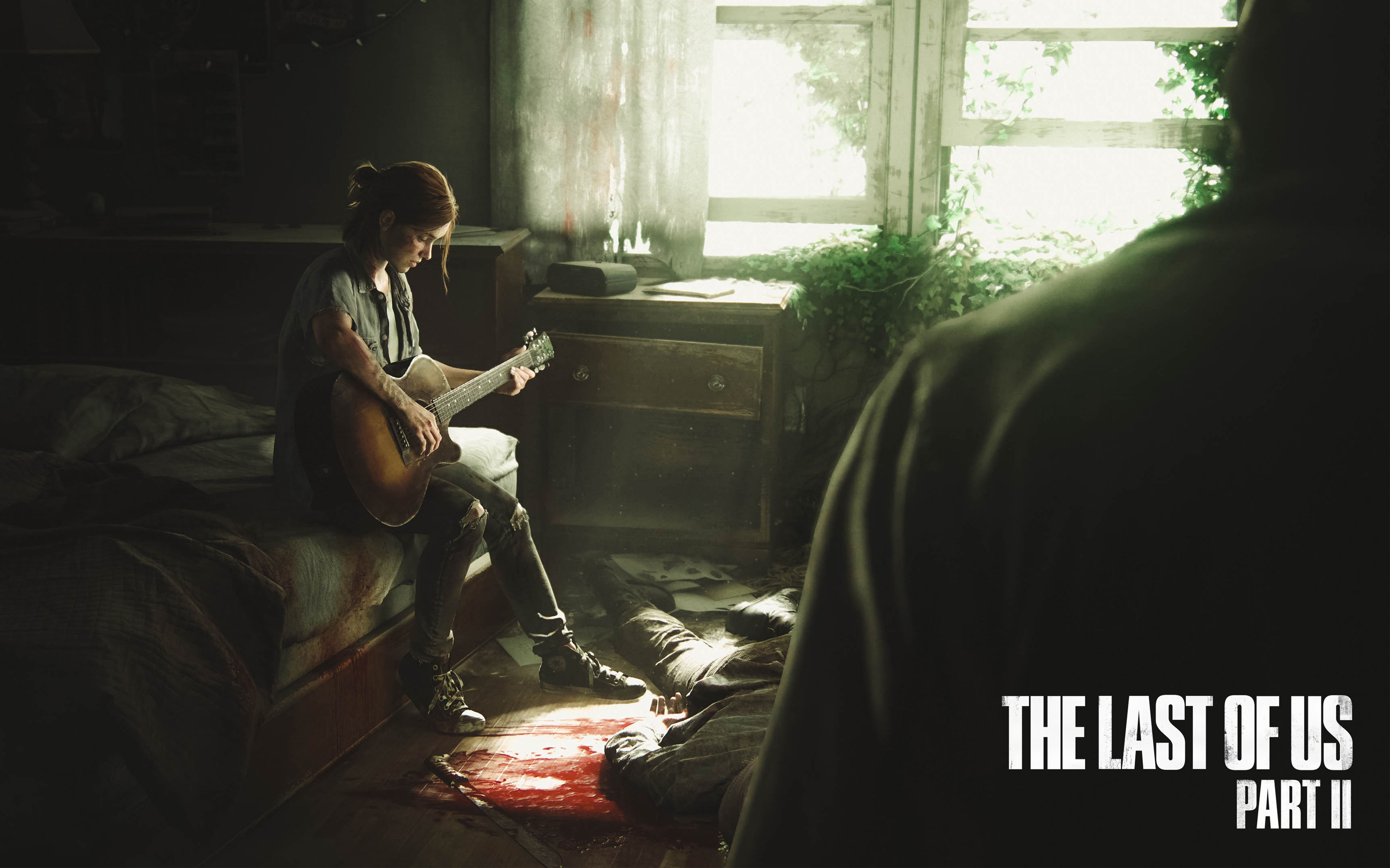 The Last of Us Parte II, Ellie, Chitarra, Camera da letto, 2880x1800, sfondo per PC