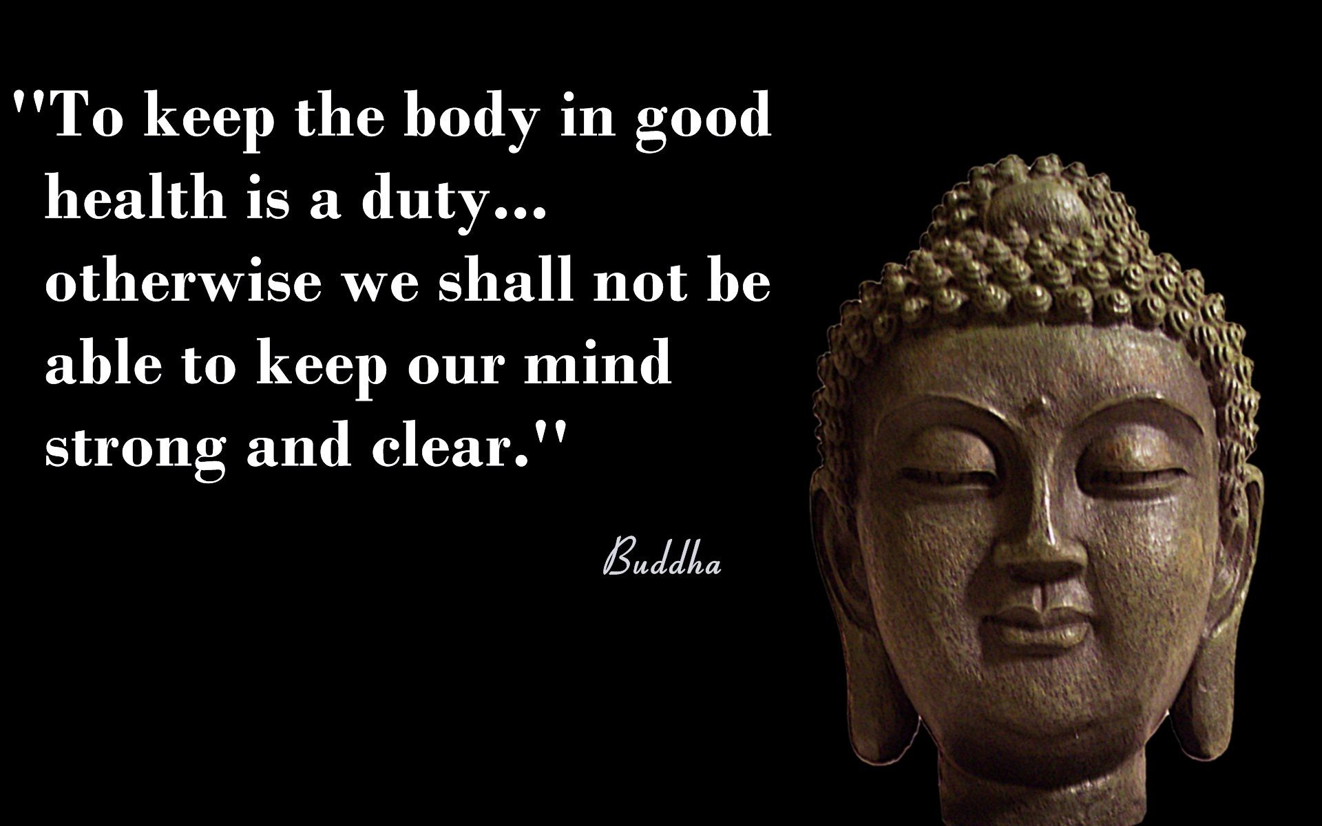 Buddha, Citazione, Volto, Sfondo nero, 1920x1200, wallpaper desktop