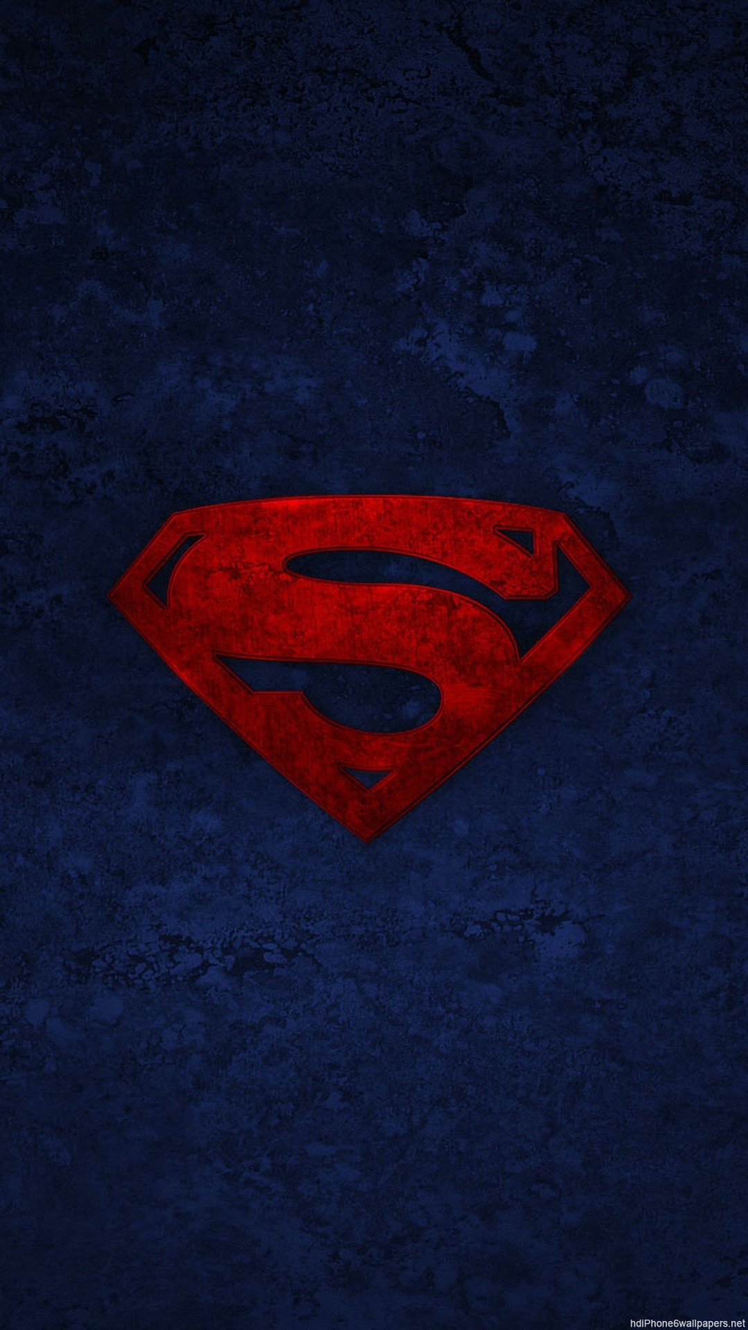 Superman, Logo Superman, DC Comics, Blu scuro, sfondo schermata di blocco iPhone 6