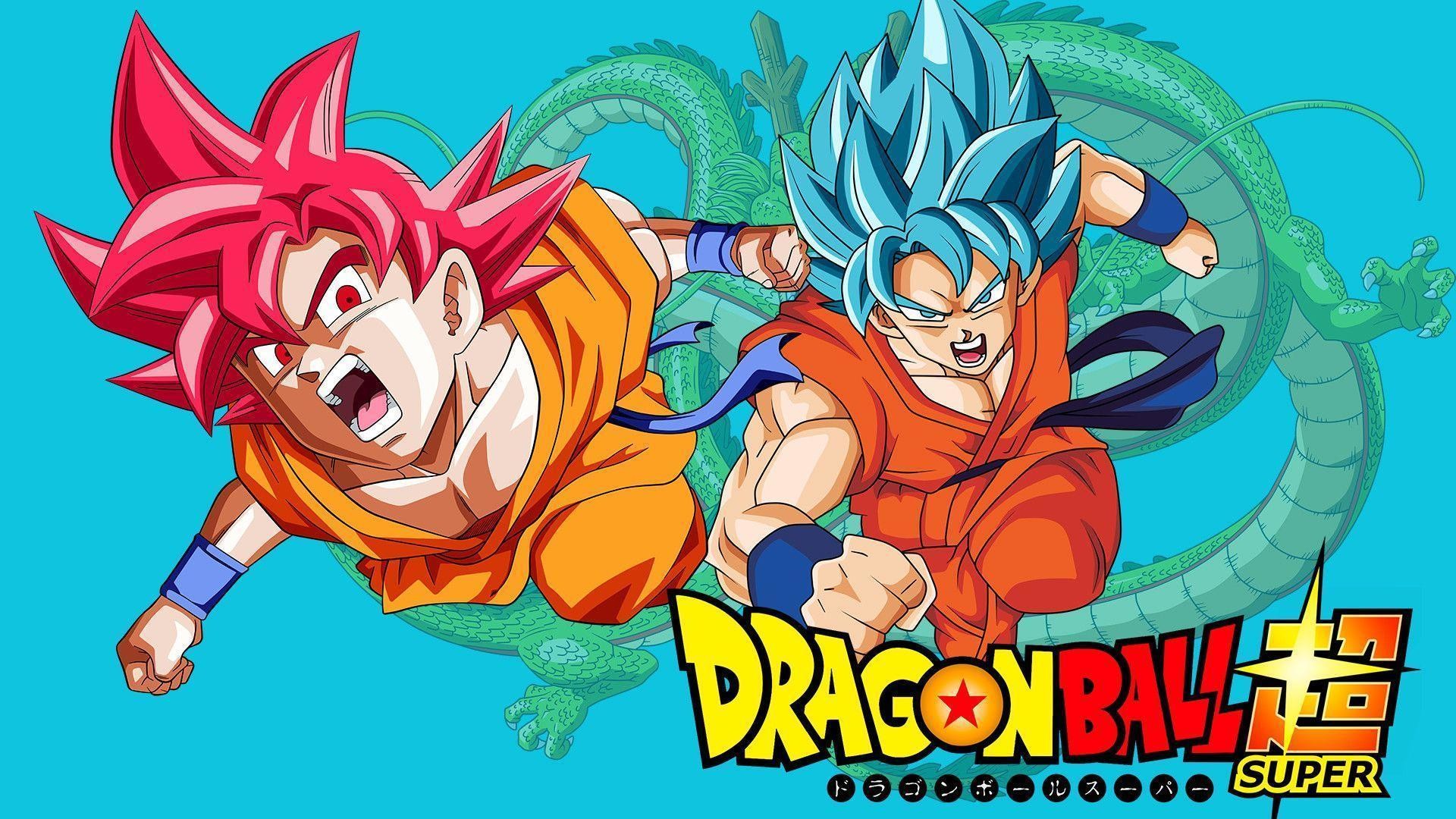 Goku, Super Saiyan God, Super Saiyan Blue, Shenron, Dragon Ball Super, sfondo desktop 1080p