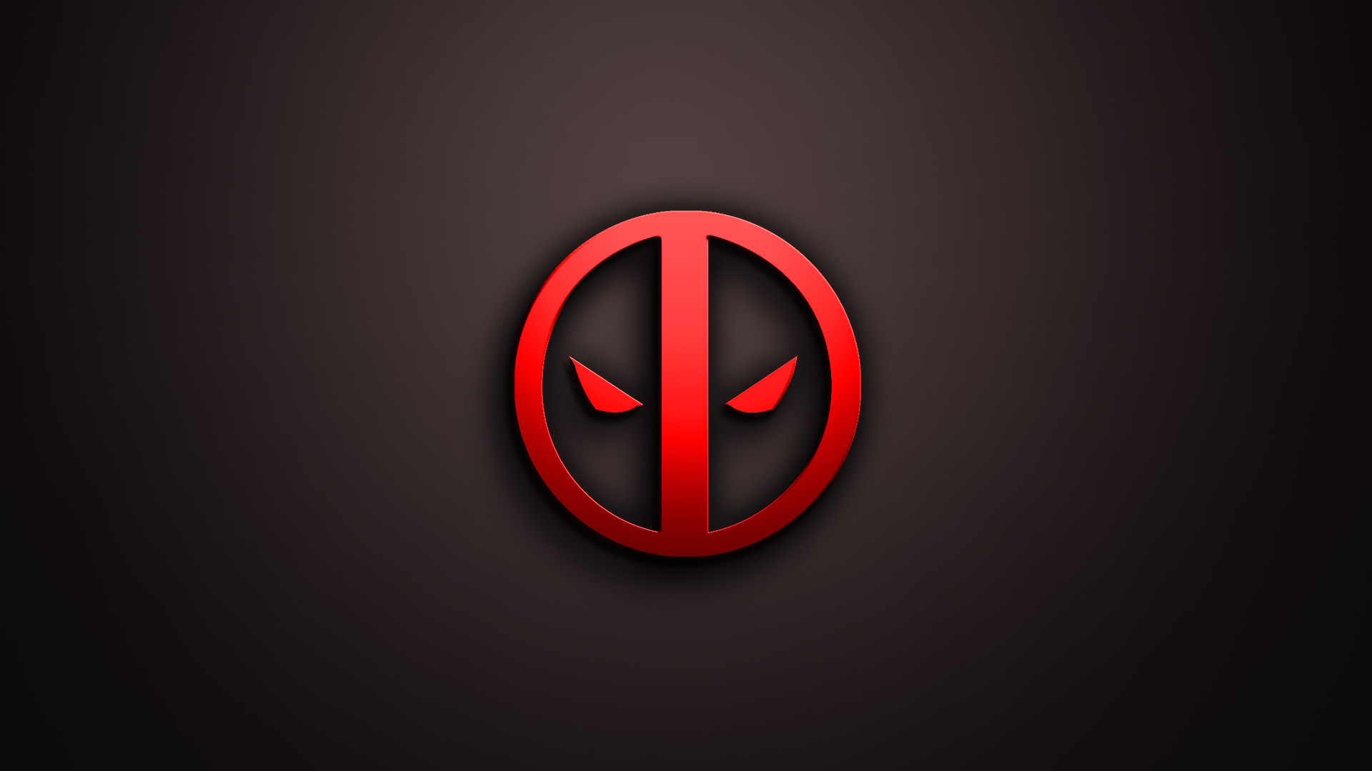 Deadpool, Logo, Minimalista, Sfondo scuro, Full HD, wallpaper desktop