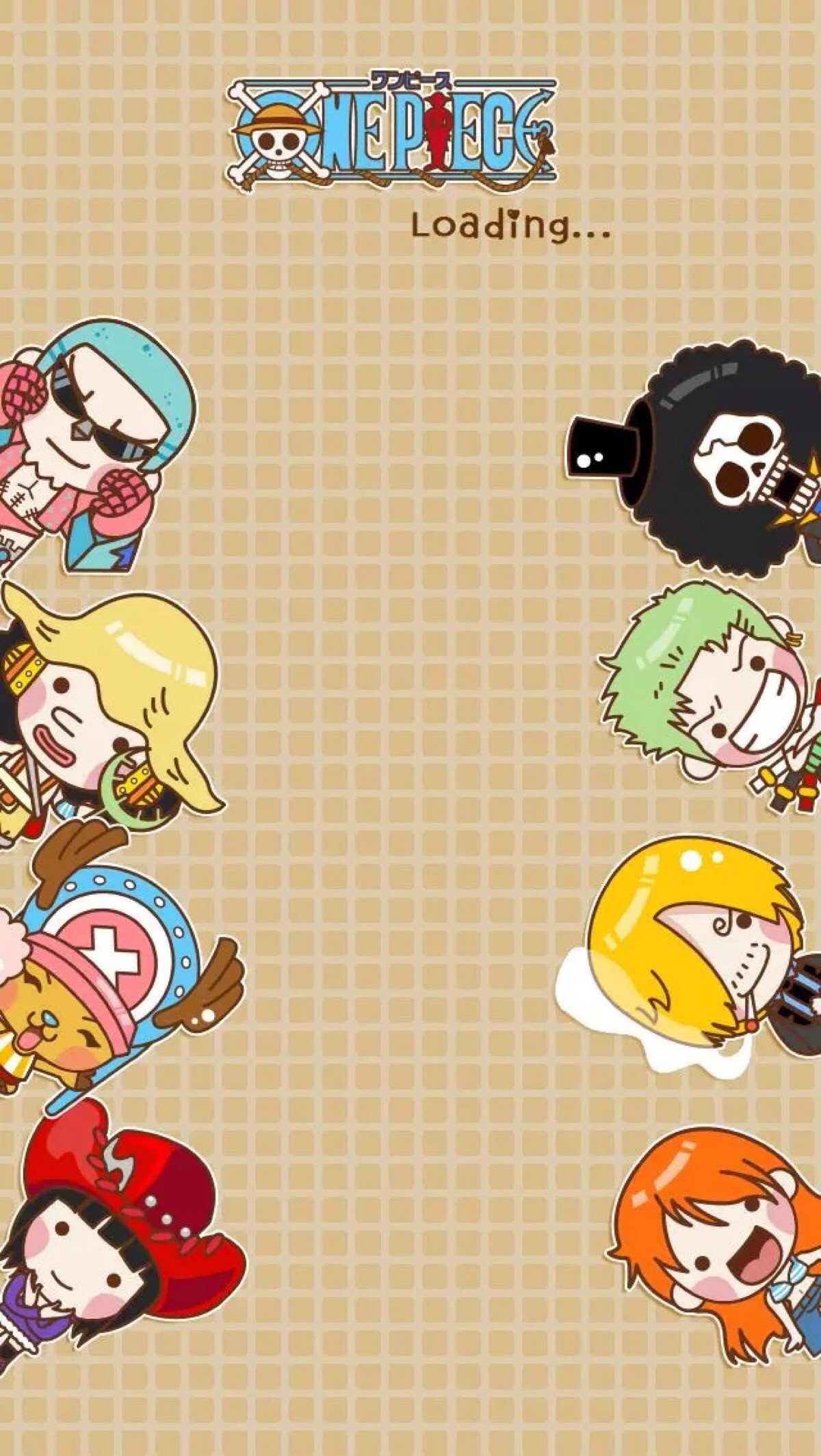 One Piece, Chibi, Ciurma di Cappello di Paglia, Tony Tony Chopper, sfondo Full HD per cellulare