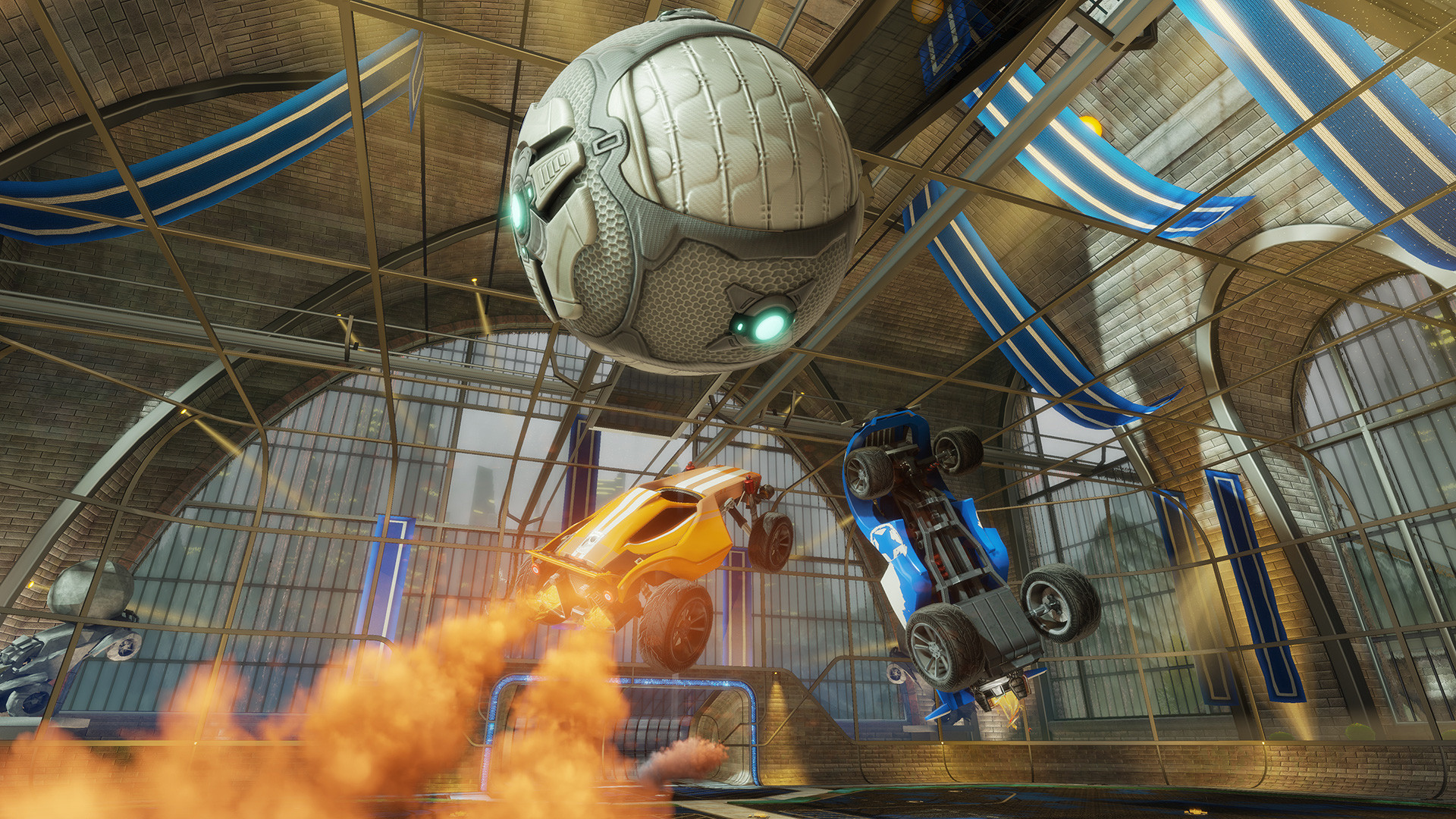 Rocket League, Pallone, Auto, Boost, Arena, Full HD, wallpaper desktop