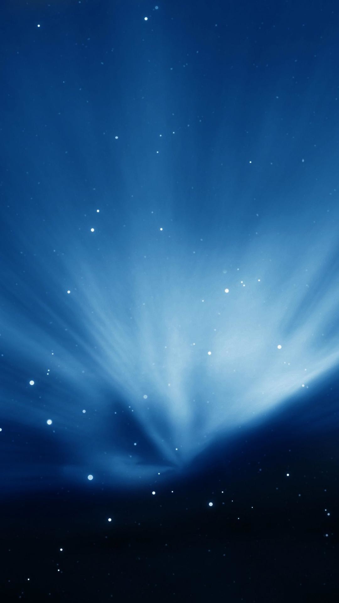 Raggi di luce, Blu, Stelle, sfondo iPhone
