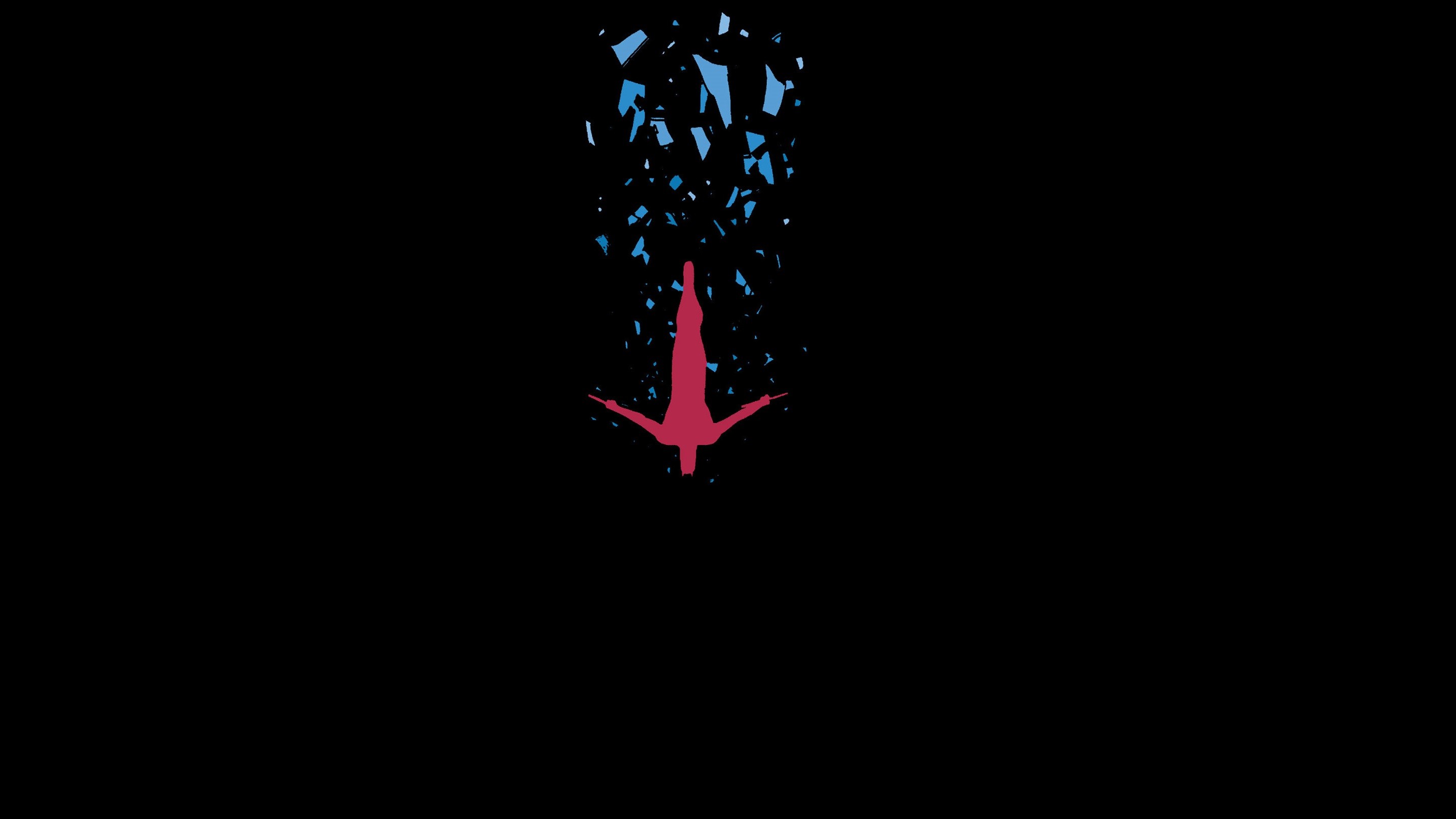 Daredevil, Logo, Vetro rotto, Minimalista, 2K, wallpaper per PC