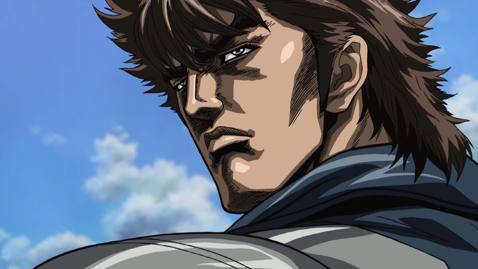 Kenshiro, Ken il guerriero, Primo piano, Cielo azzurro, Anime, 1920x1080, sfondo per PC
