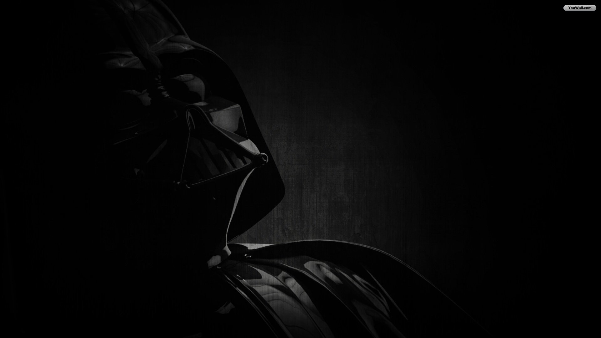 Darth Vader, Silhouette, Scuro, Minimalismo, Full HD, sfondo per PC e portatile