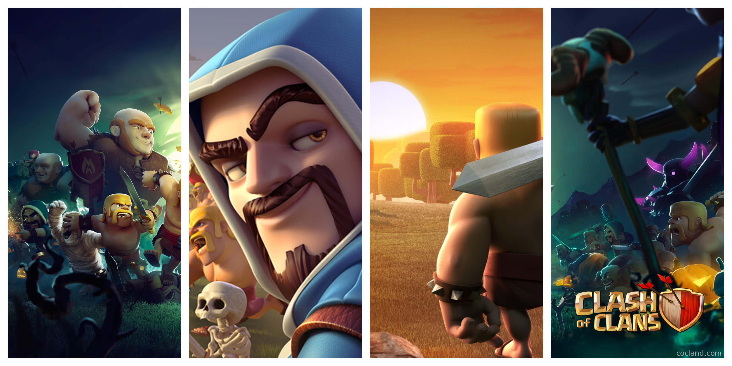 Stregone, Clash of Clans, Collage, P.E.K.K.A, 2K, sfondo desktop